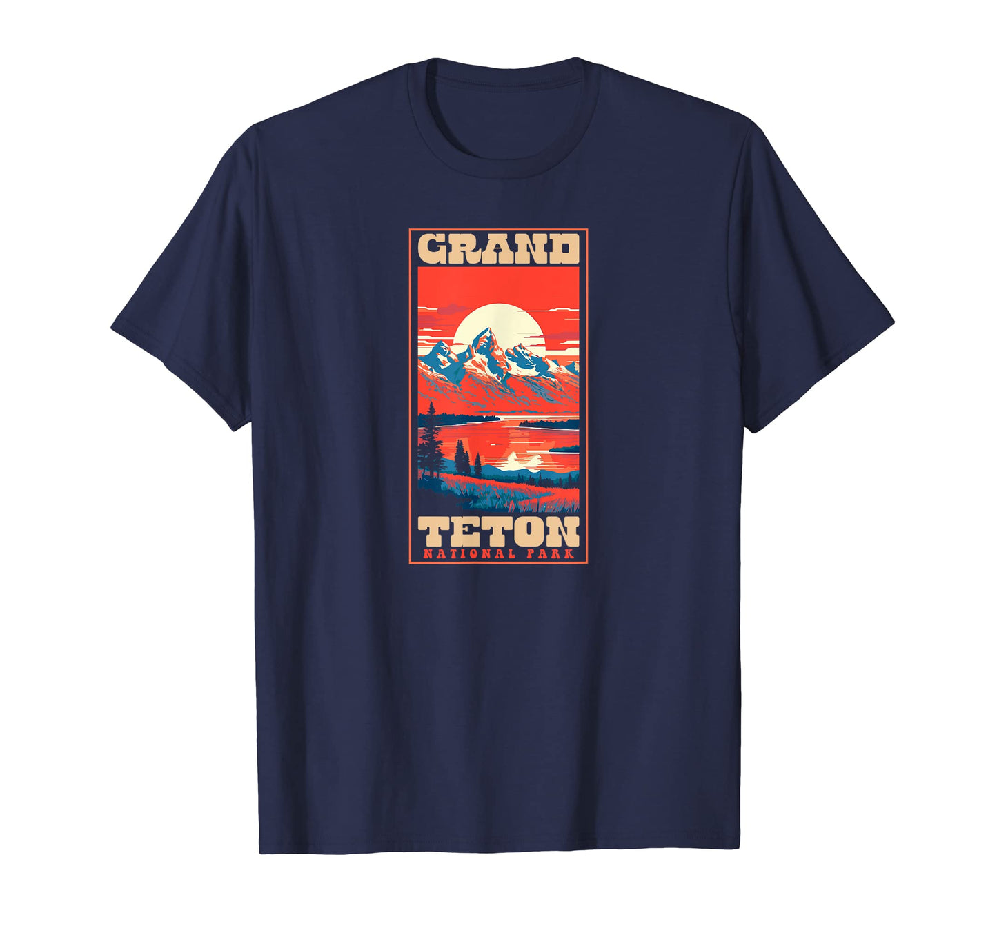 Grand Teton National Park 1980S T-Shirt - Minimalist Print Unisex - T-Shirt, Sweatshirt, Hoodie