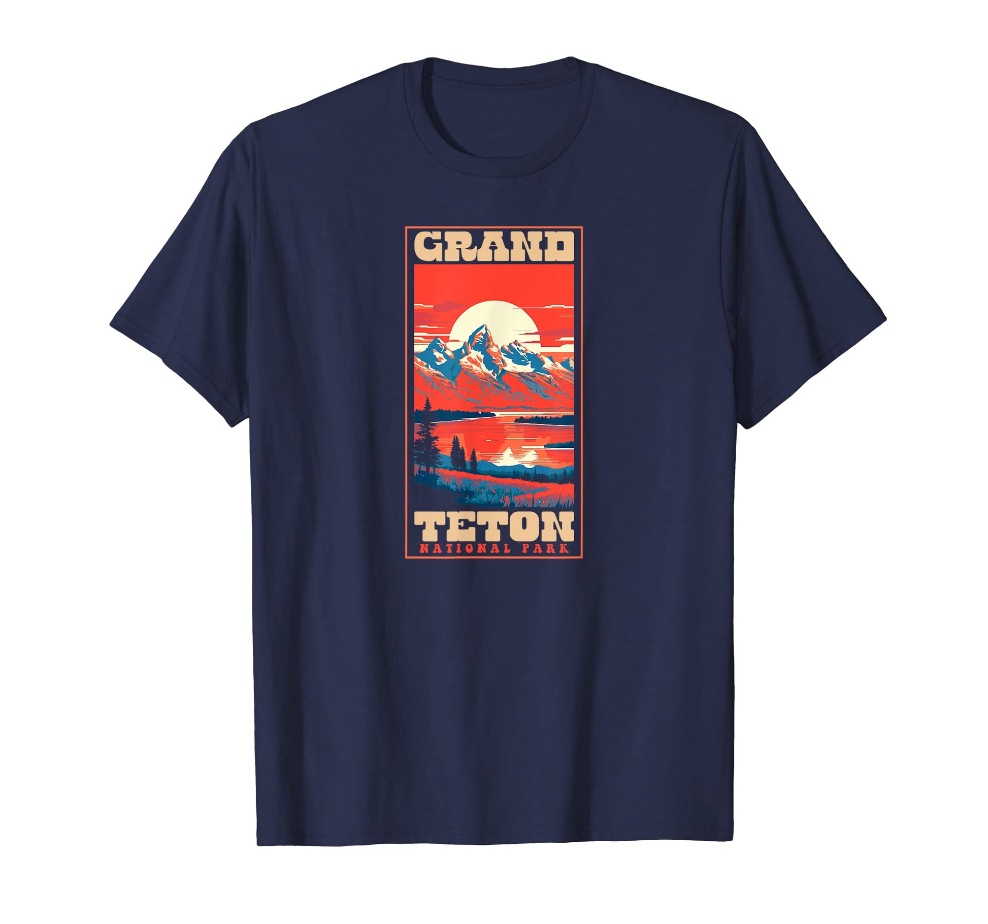 Grand Teton National Park 1980S T-Shirt - Minimalist Print Unisex - T-Shirt, Sweatshirt, Hoodie