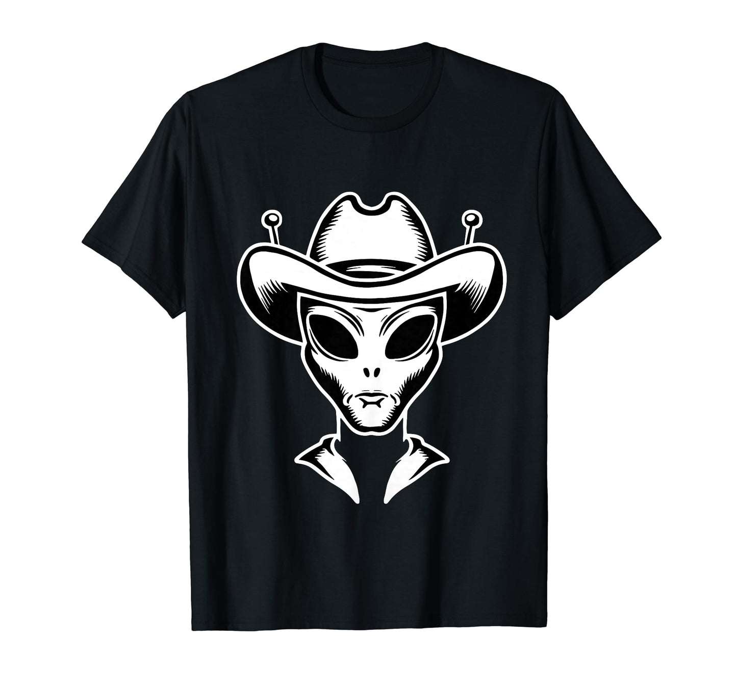 Alien Alien Cowboy Hat T-Shirt - Custom Art Print for Adults - T-Shirt, Sweatshirt, Hoodie