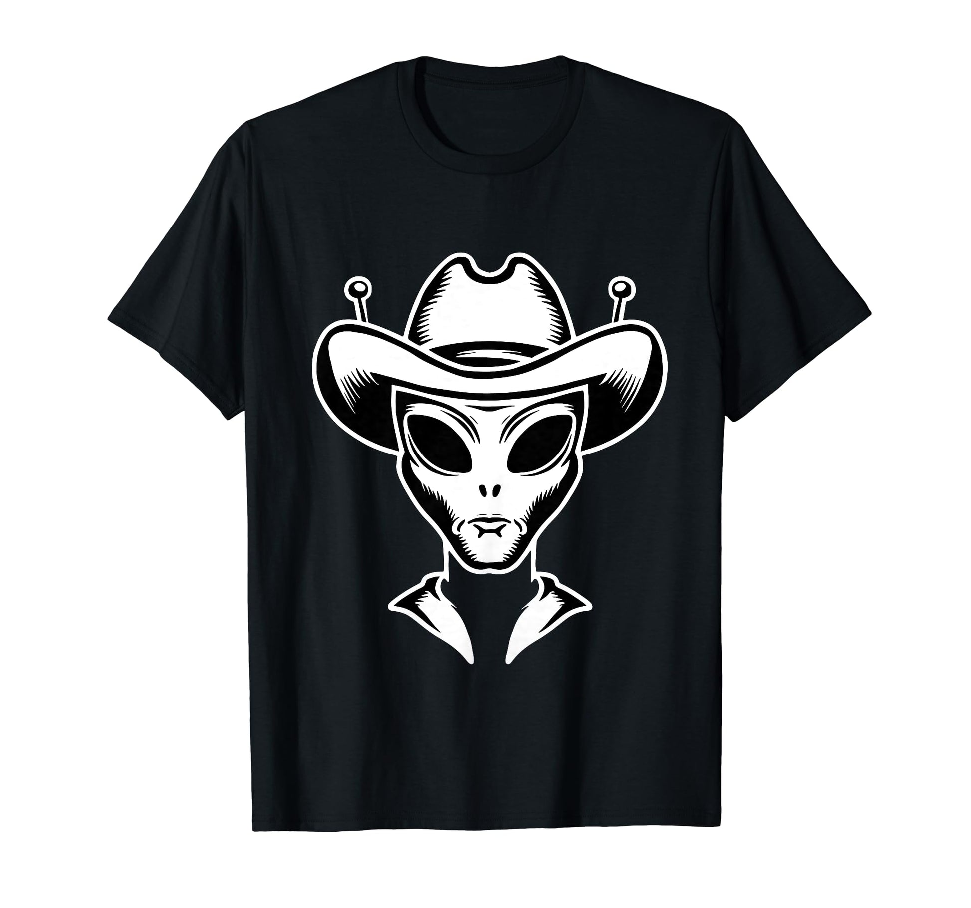 Alien Alien Cowboy Hat T-Shirt - Custom Art Print for Adults - T-Shirt, Sweatshirt, Hoodie