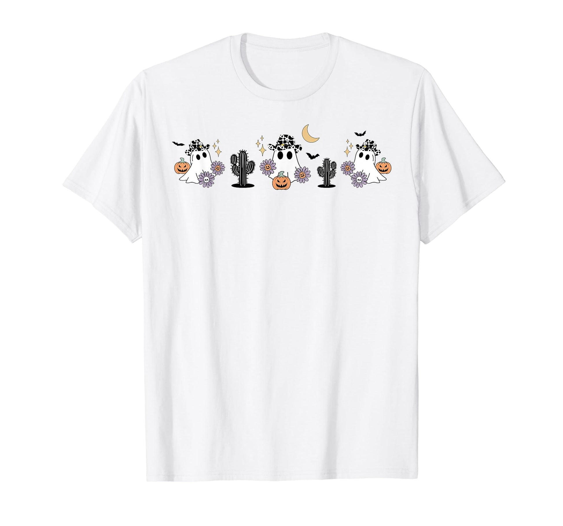 Funny Halloween Ghost Cow Lover T-Shirt - Casual Everyday Wear Men Women - T-Shirt, Sweatshirt, Hoodie