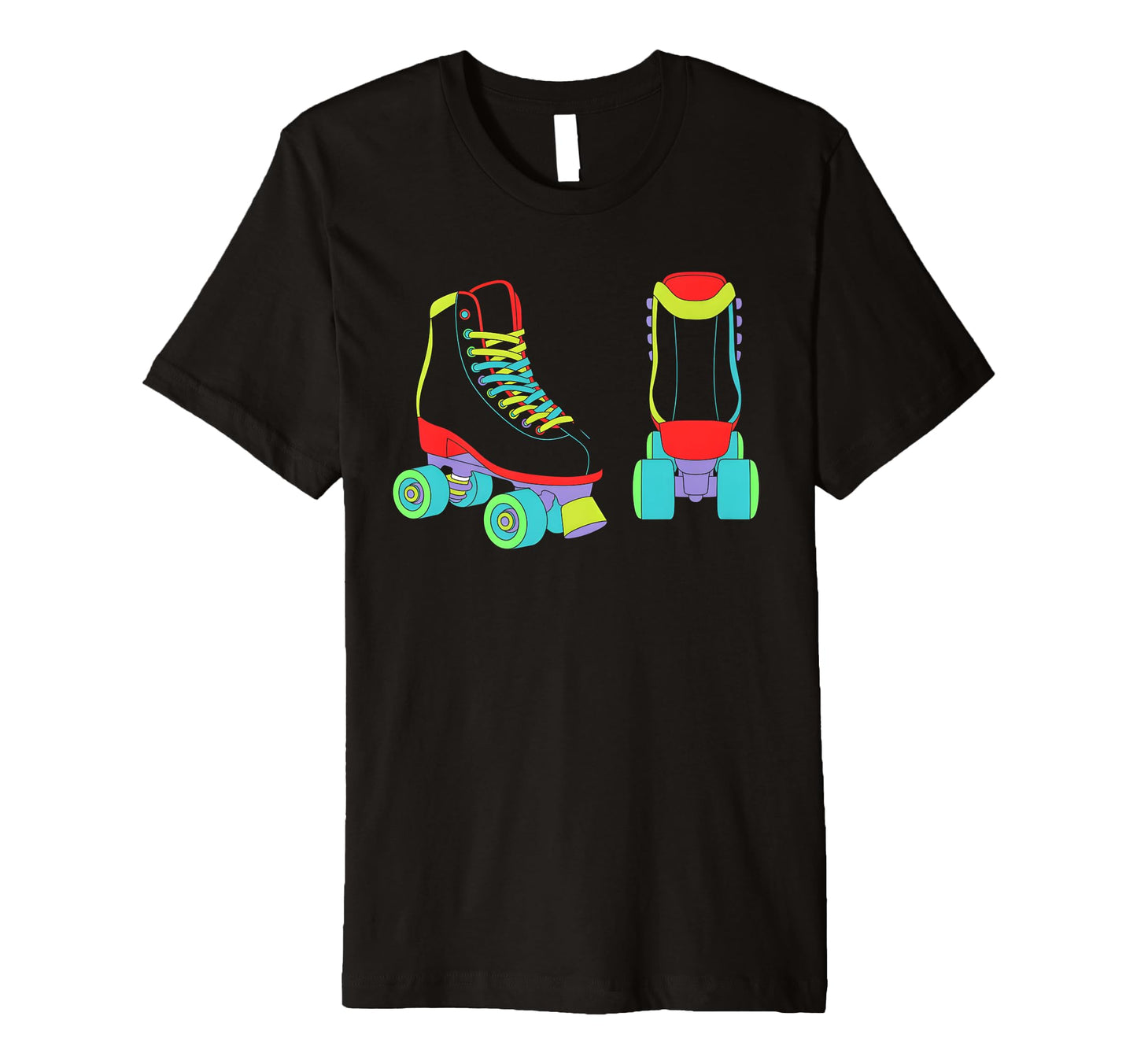 Roller Skate Shoes Colorful Roller T-Shirt - Minimalist Print Unisex - T-Shirt, Sweatshirt, Hoodie