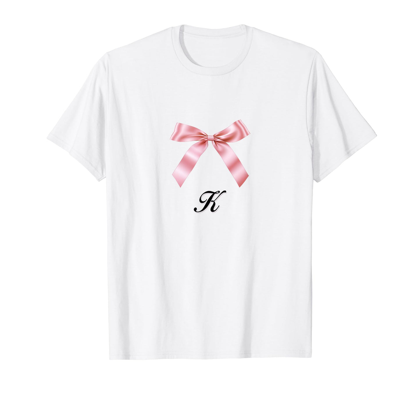 K Bow Coquette Bow Girlcore Y2K Aesthetic T-Shirt - Graphic Print Men Women - T-Shirt, Sweatshirt, Hoodie
