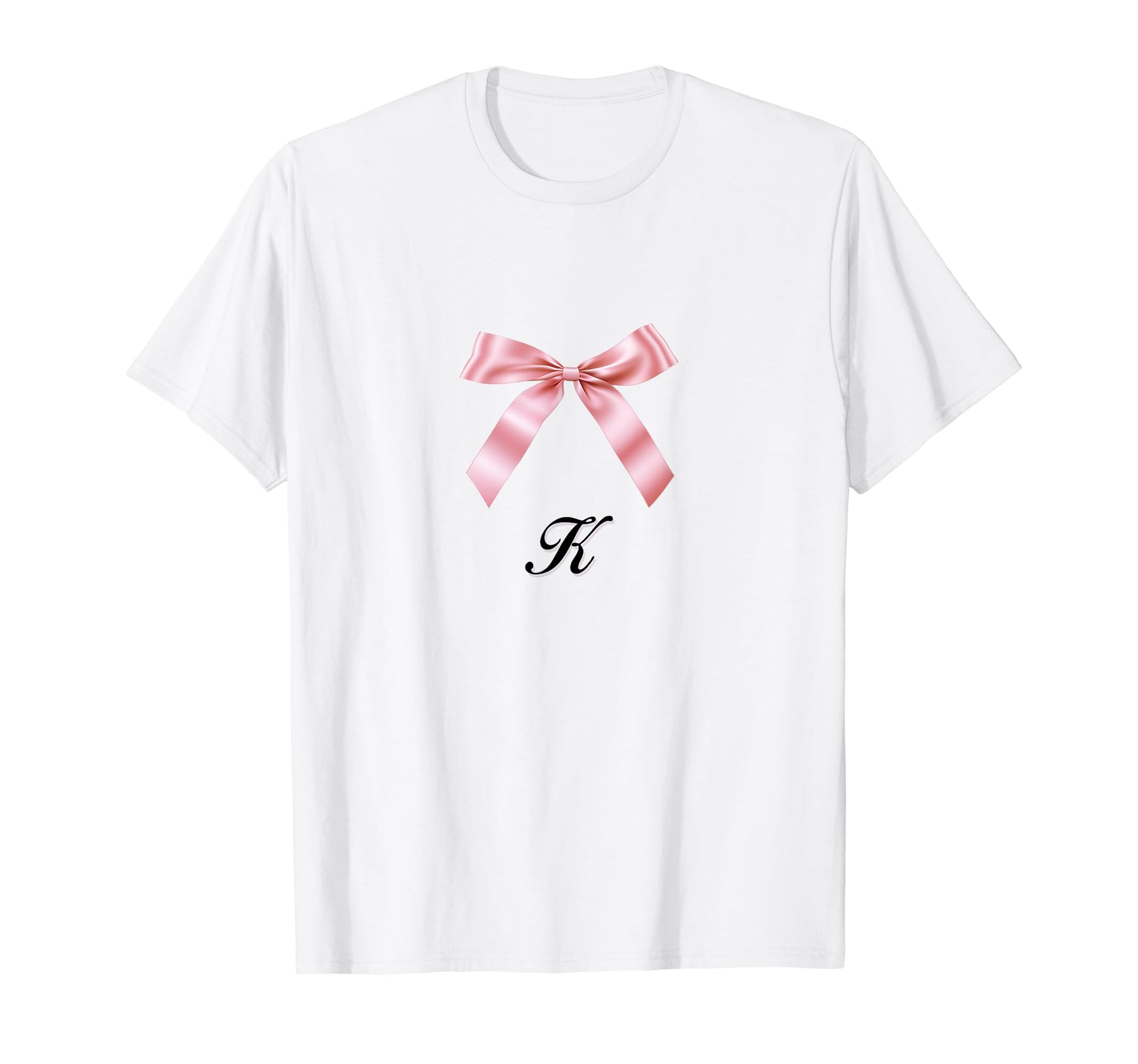 K Bow Coquette Bow Girlcore Y2K Aesthetic T-Shirt - Graphic Print Men Women - T-Shirt, Sweatshirt, Hoodie