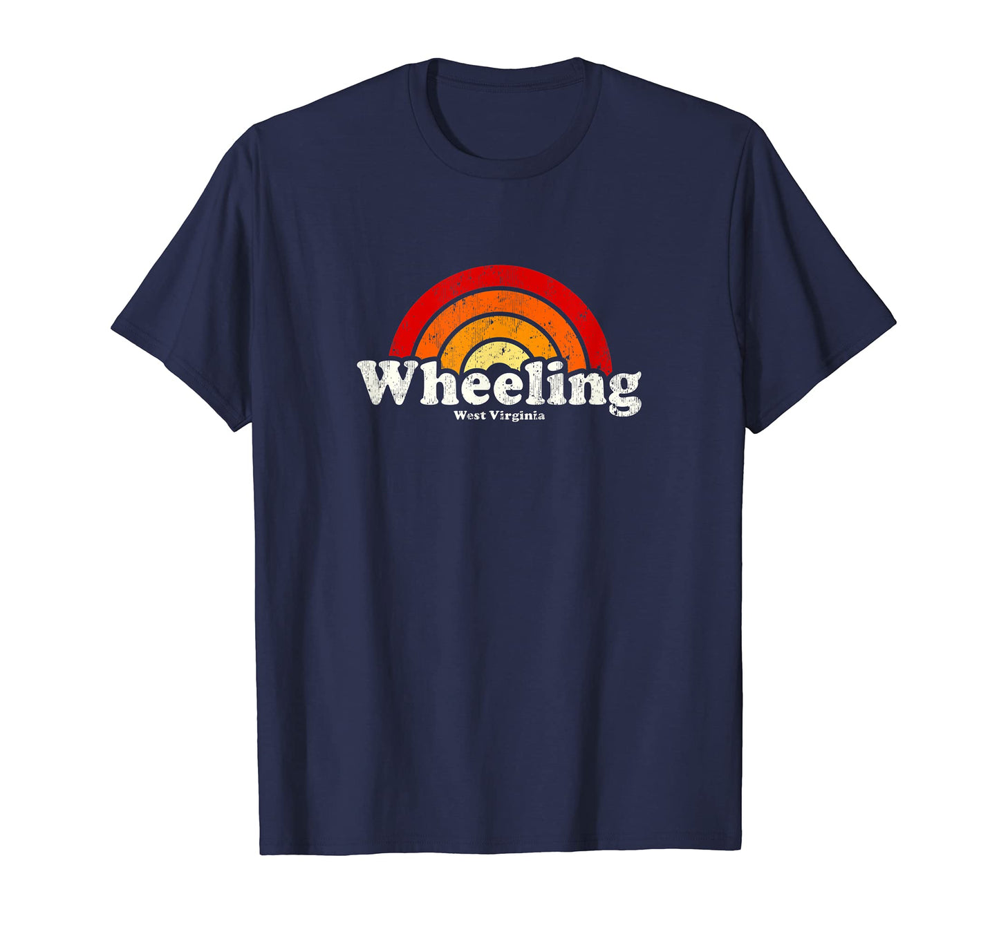 Wheeling West Virginia Wv 70S T-Shirt - Aesthetic Graphic for Adults - T-Shirt, Sweatshirt, Hoodie