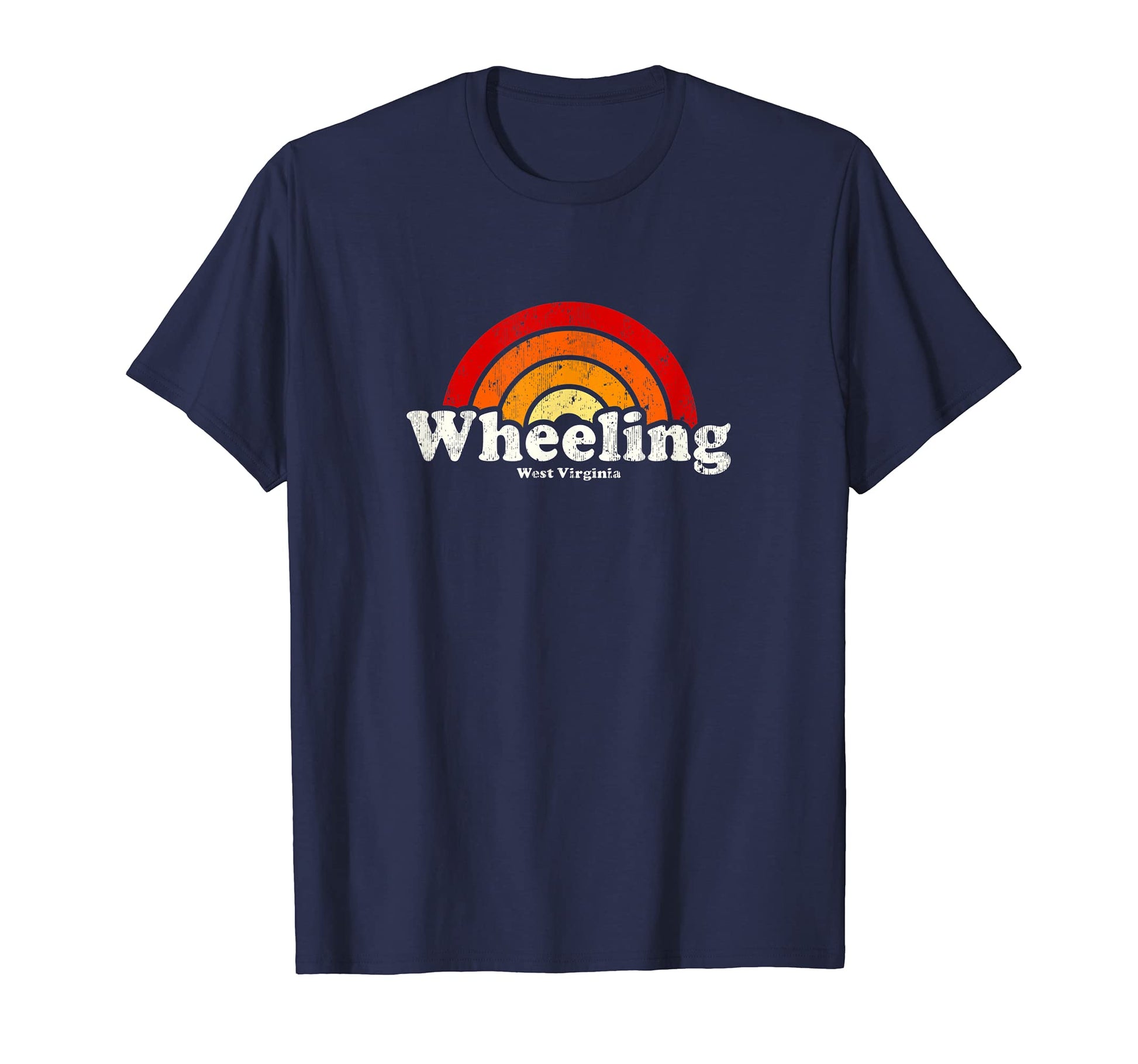 Wheeling West Virginia Wv 70S T-Shirt - Aesthetic Graphic for Adults - T-Shirt, Sweatshirt, Hoodie