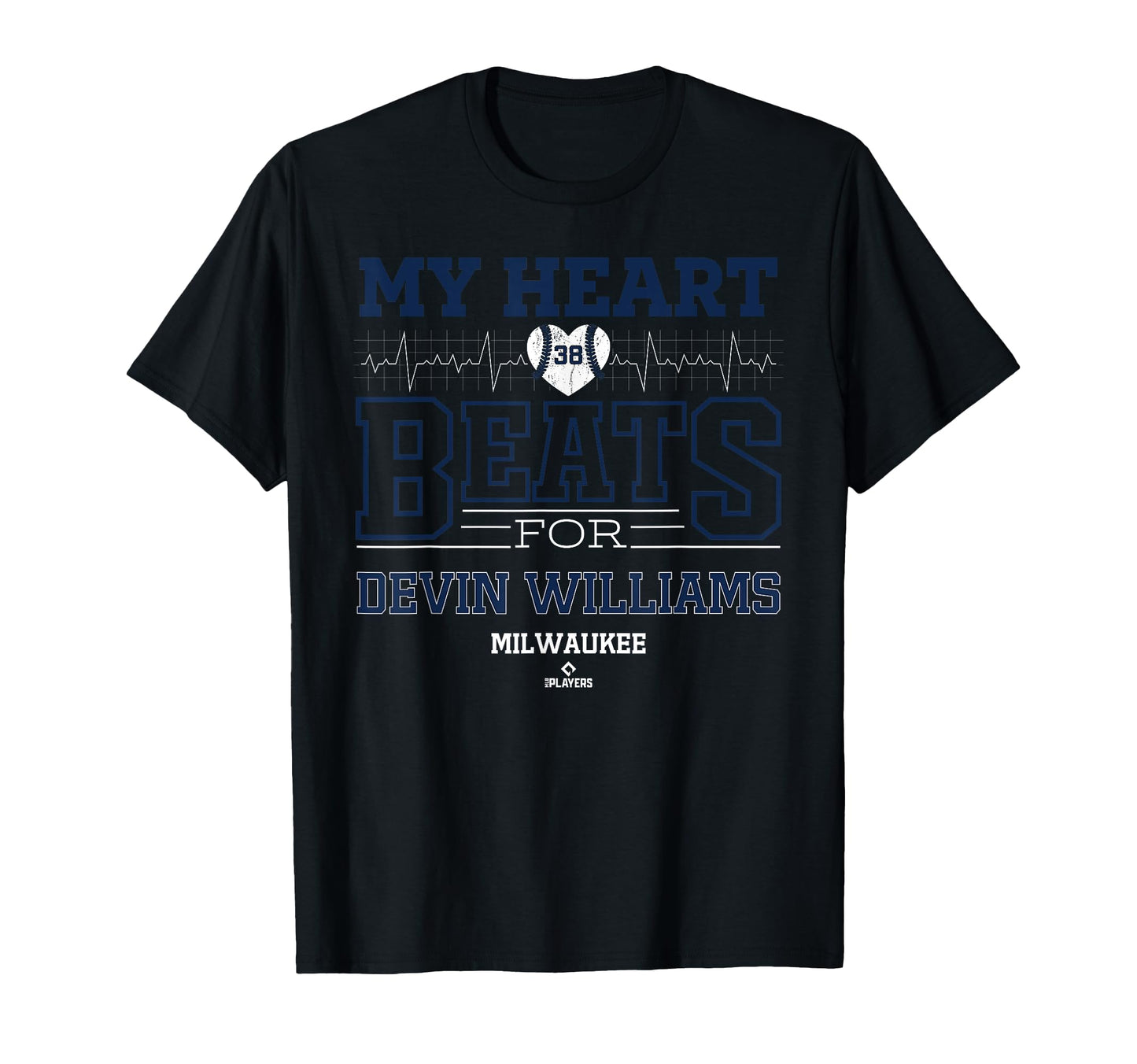 My Heart Beats Devin Williams Milwaukee T-Shirt - Custom Art Print Unisex - T-Shirt, Sweatshirt, Hoodie