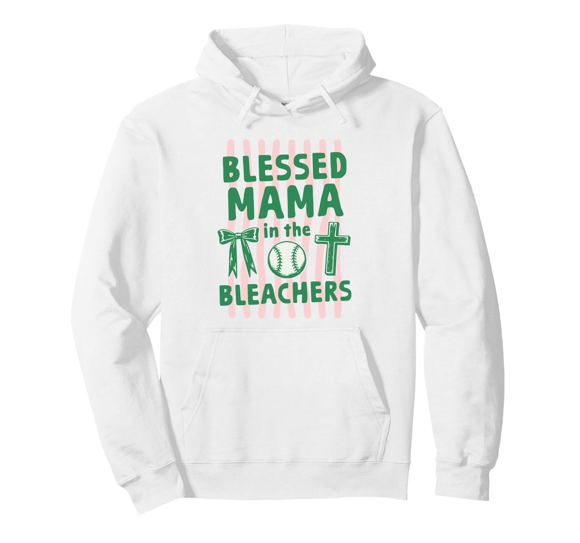 Christian Blessed Mama Bleachers Hoodie - Custom Art Print for Adults - T-Shirt, Sweatshirt, Hoodie