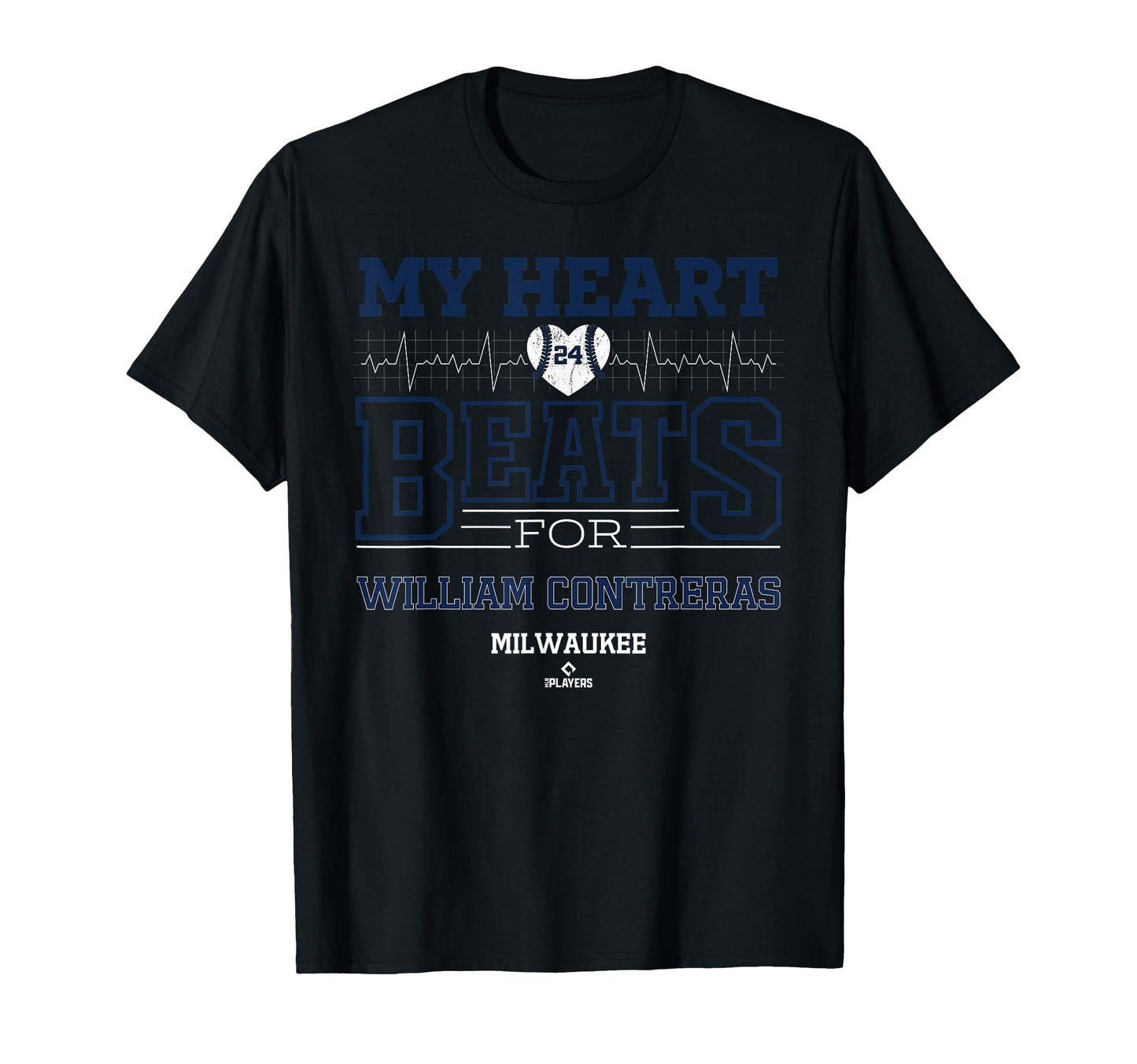 My Heart Beats William Contreras T-Shirt - Novelty Apparel Unisex - T-Shirt, Sweatshirt, Hoodie