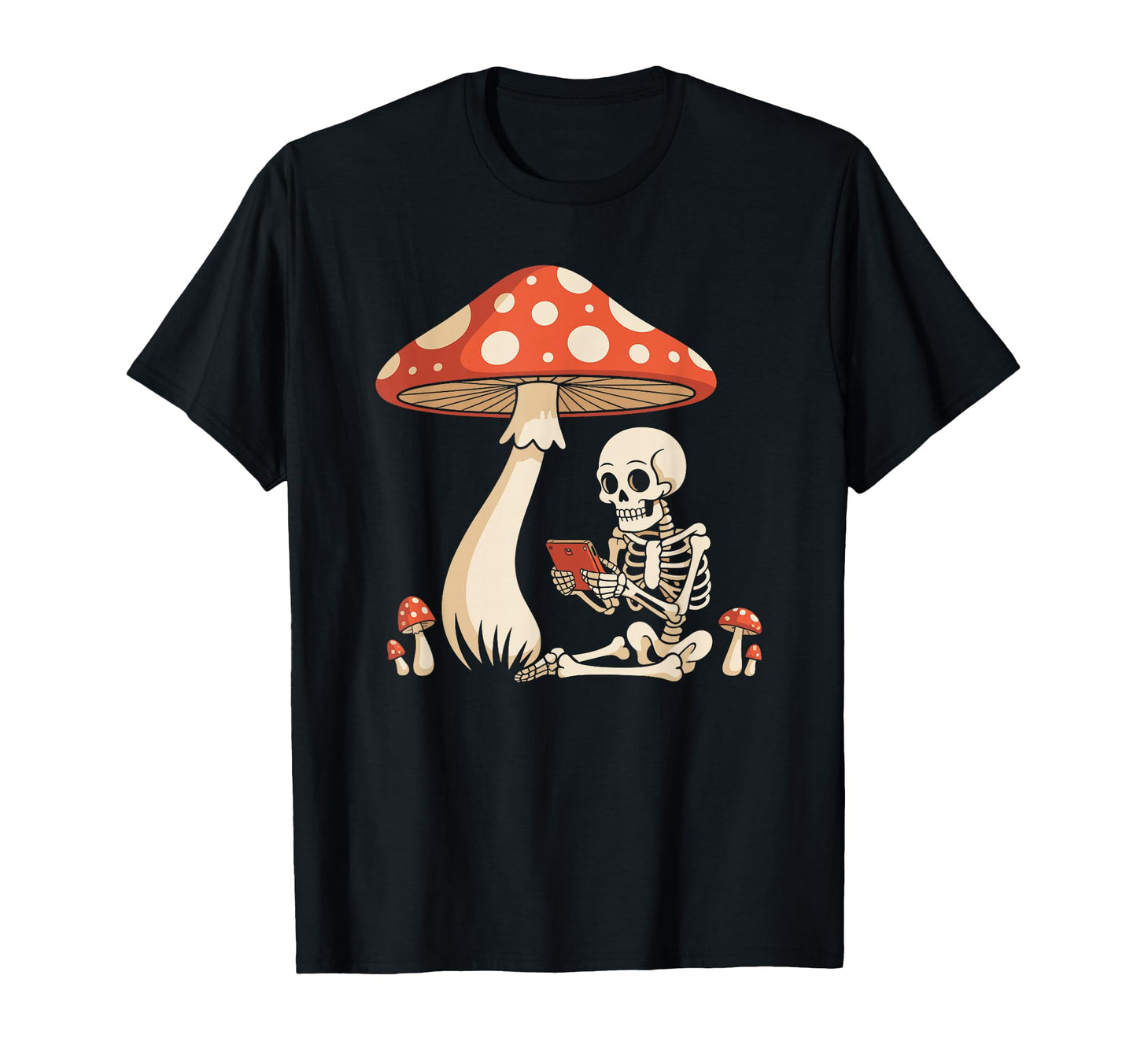 Spooky Skeleton Playing Arcade Games T-Shirt - Fun Novelty Design Unisex - T-Shirt, Sweatshirt, Hoodie
