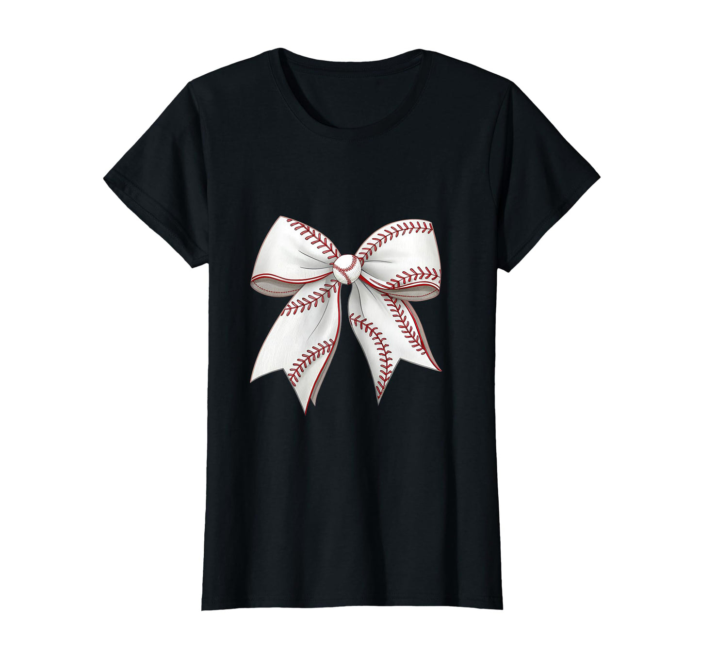 Baseball Coquette Bow Baseball Mom Mama T-Shirt - Novelty Apparel Men Women - T-Shirt, Sweatshirt, Hoodie