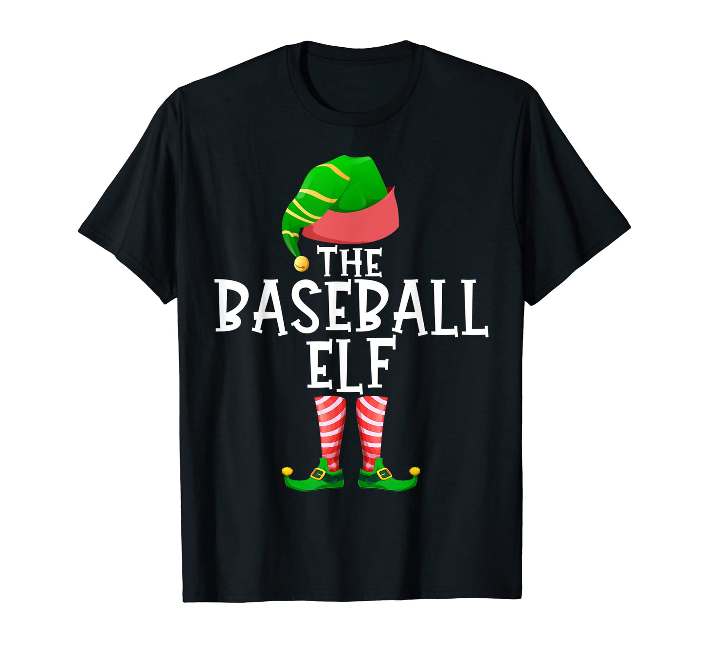 Baseball Elf Matching Family Group T-Shirt - Unique Graphic Men Women - T-Shirt, Sweatshirt, Hoodie