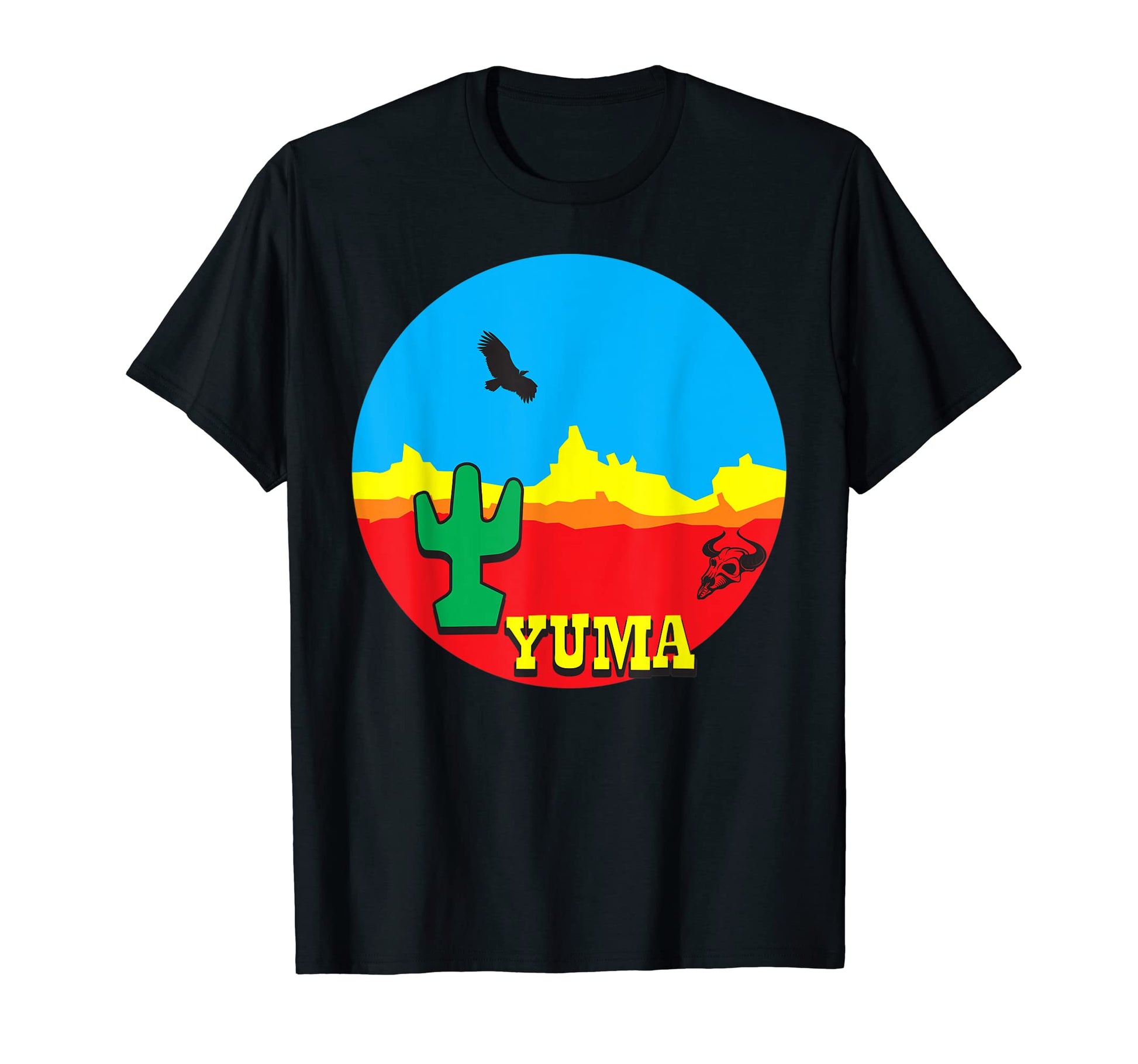 Yuma Arizona Desert Western Landscape T-Shirt - Custom Art Print Unisex - T-Shirt, Sweatshirt, Hoodie