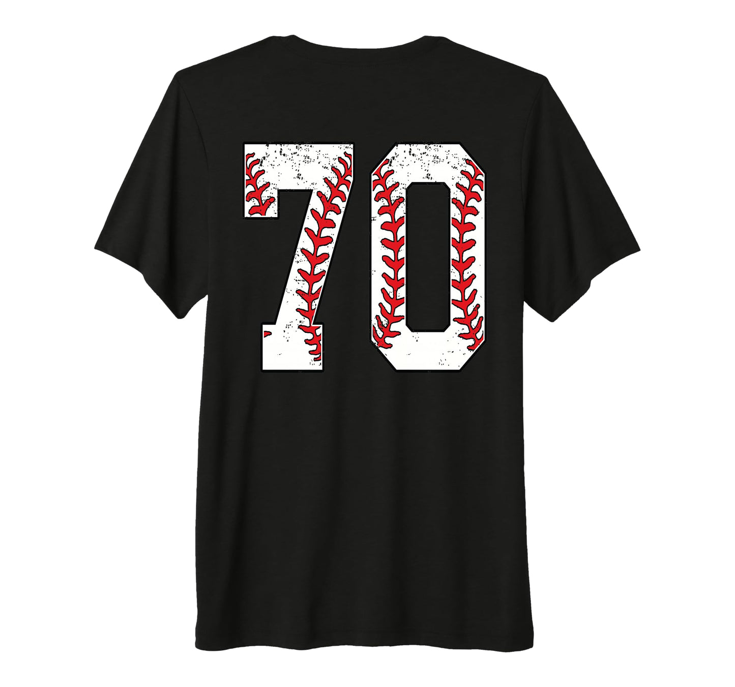 Number 70 Baseball Jersey Number 70 T-Shirt - Minimalist Print Men Women - T-Shirt, Sweatshirt, Hoodie