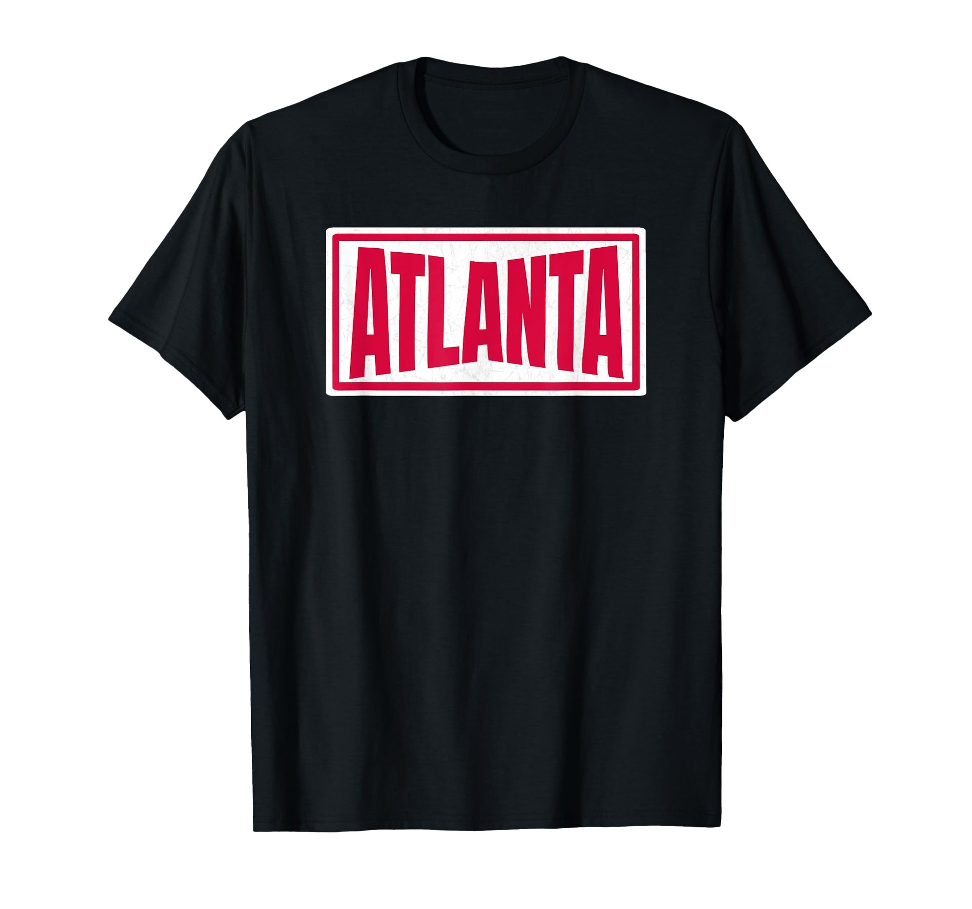 Atlanta Georgia Red White Striped T-Shirt - Casual Everyday Wear Unisex - T-Shirt, Sweatshirt, Hoodie