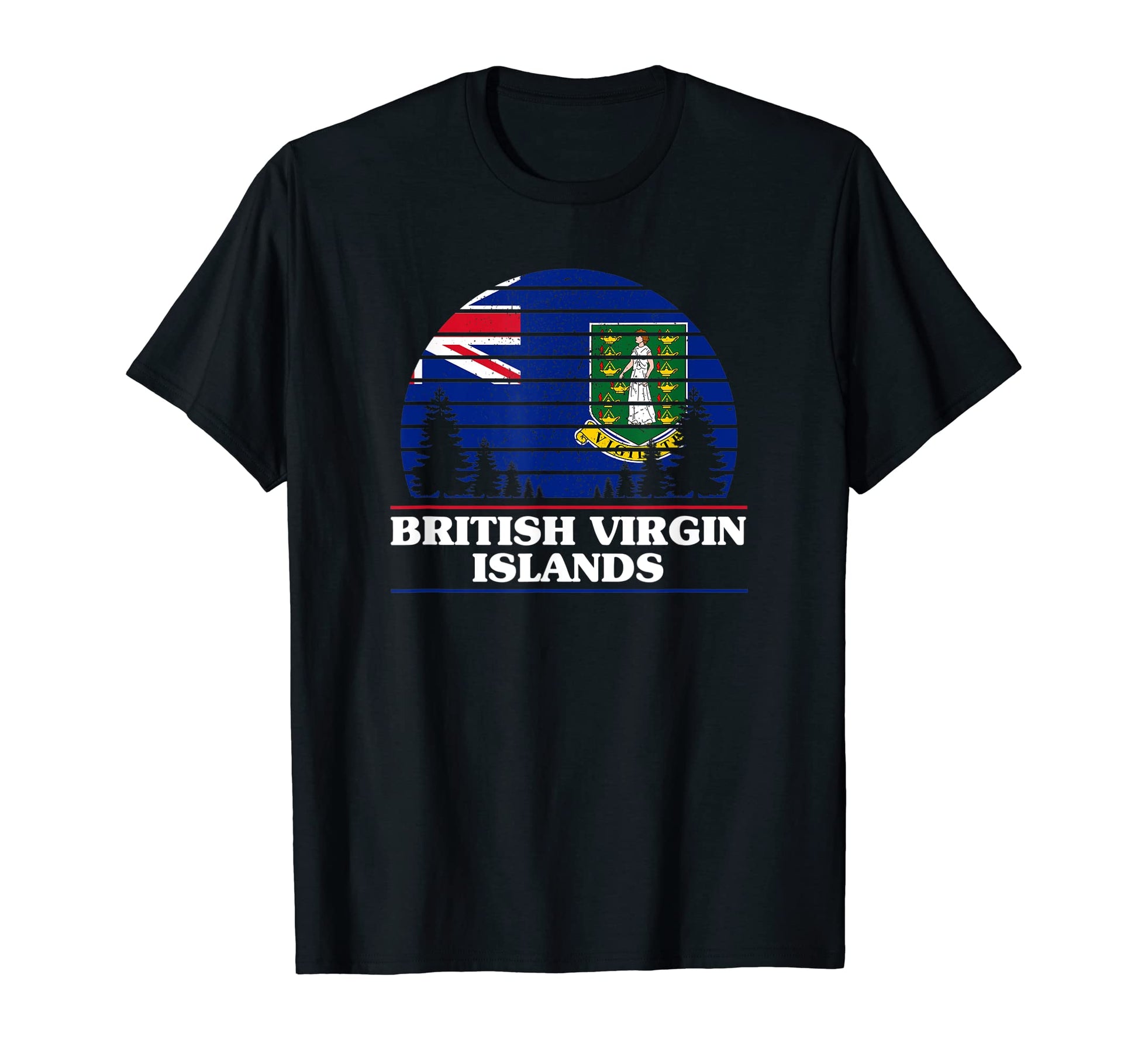 British Virgin Islands Flag Proud Hoodie - Unique Graphic for Adults - T-Shirt, Sweatshirt, Hoodie