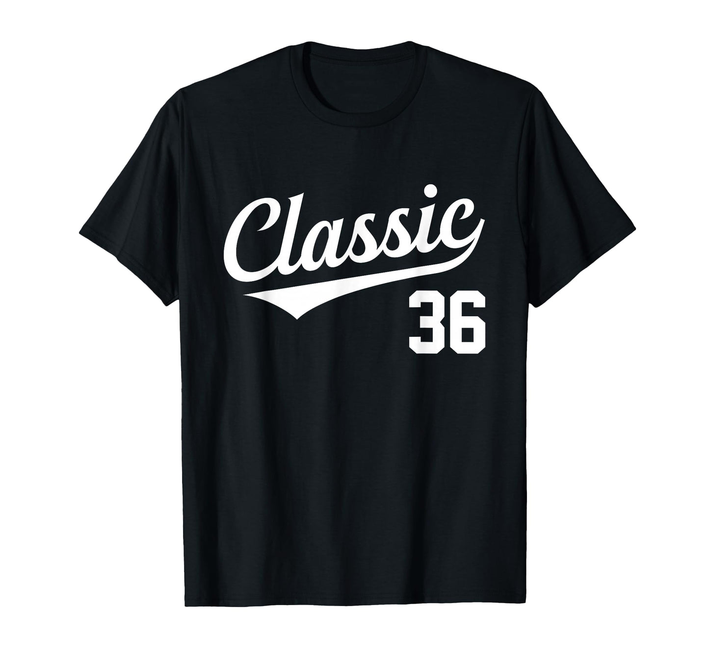 Baseball Jersey Birthday Age 36 T-Shirt - Streetwear Style Unisex - T-Shirt, Sweatshirt, Hoodie