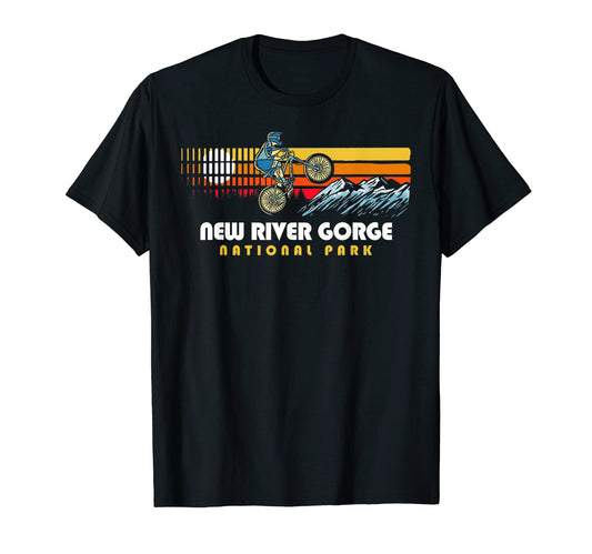 80S New River Gorge National Park T-Shirt - Fun Novelty Design for Adults - T-Shirt, Sweatshirt, Hoodie