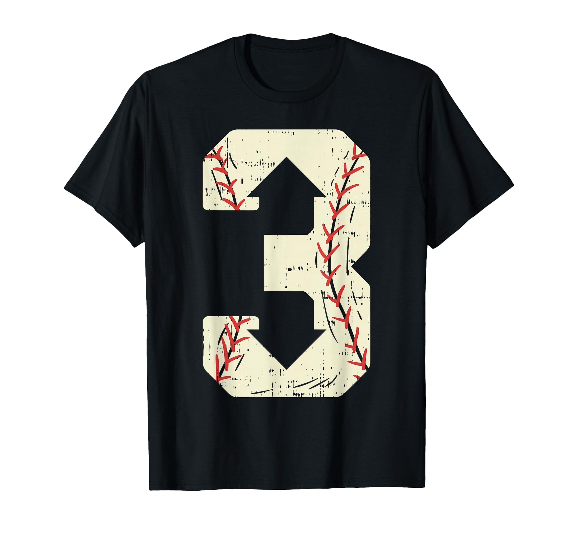 3 Three Player Number Baseball Sports T-Shirt - Graphic Print for Adults - T-Shirt, Sweatshirt, Hoodie