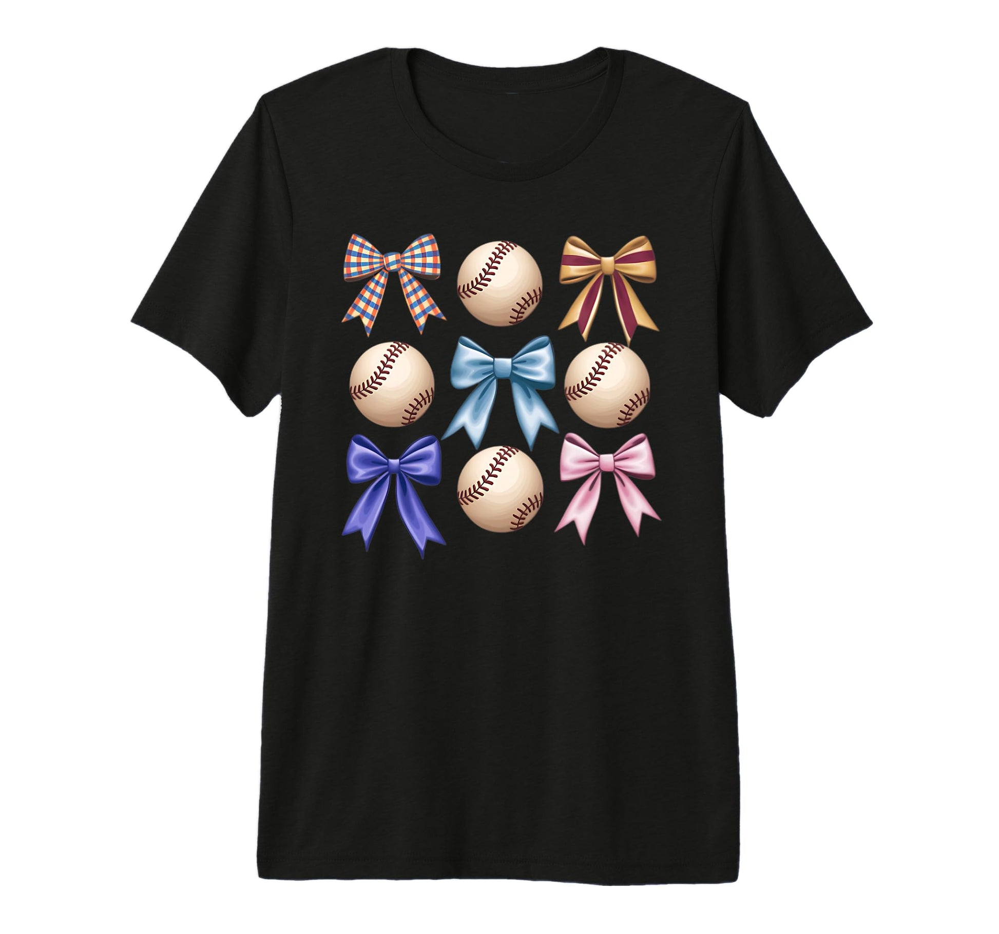 Baseball Coquette Bow Mom Sister T-Shirt - Aesthetic Graphic for Adults - T-Shirt, Sweatshirt, Hoodie