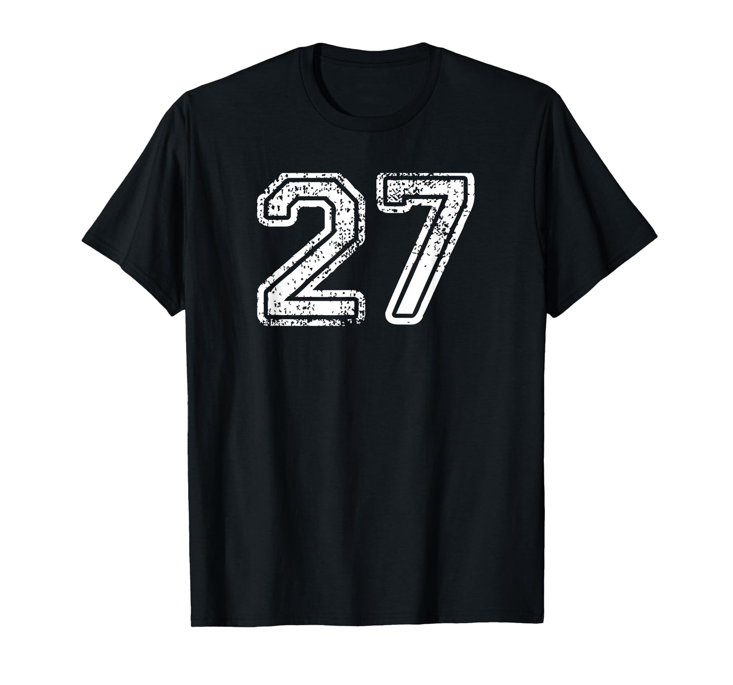 Number 27 Baseball Football Soccer T-Shirt - Trendy Graphic for Adults - T-Shirt, Sweatshirt, Hoodie