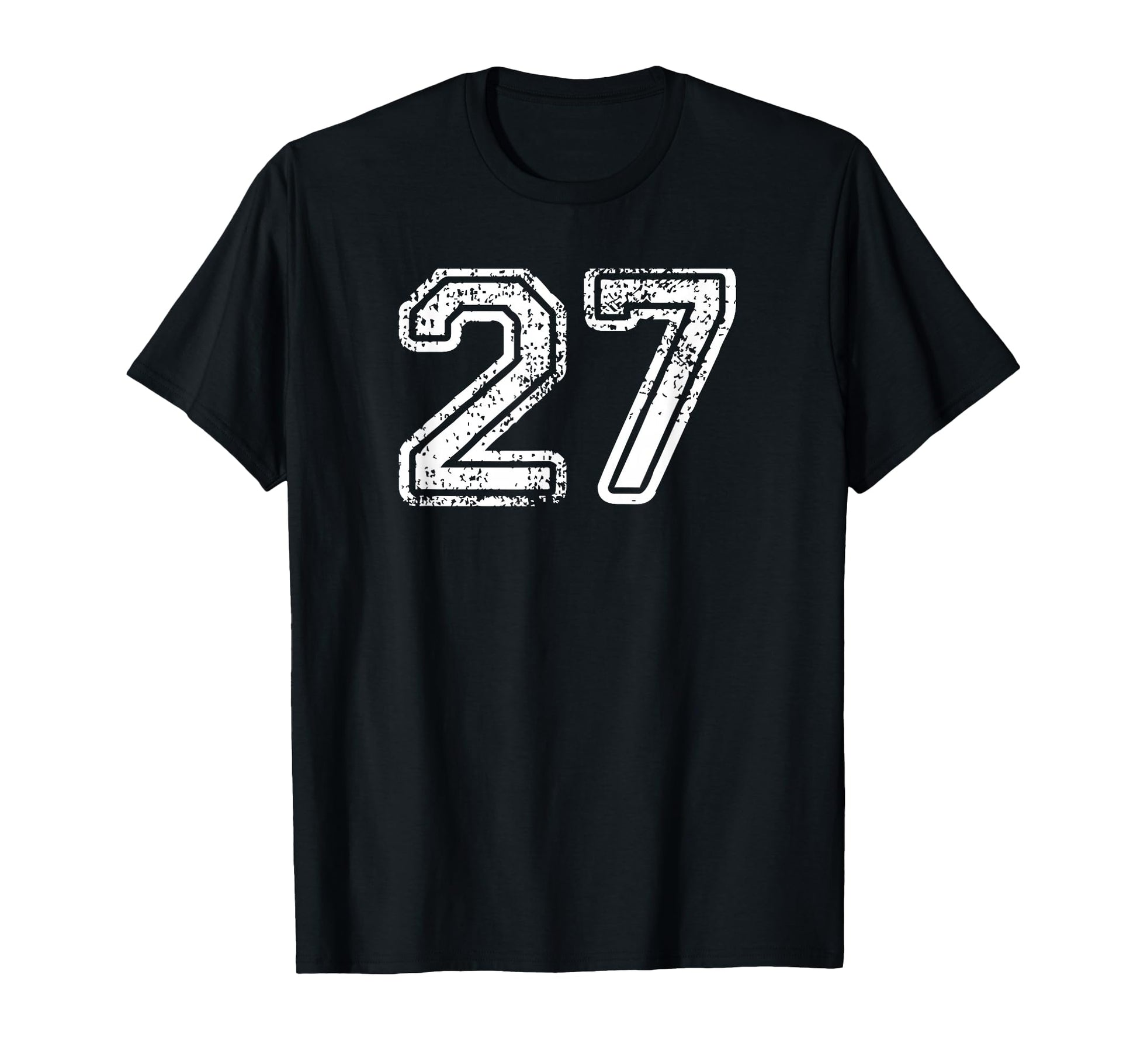 Number 27 Baseball Football Soccer T-Shirt - Trendy Graphic for Adults - T-Shirt, Sweatshirt, Hoodie