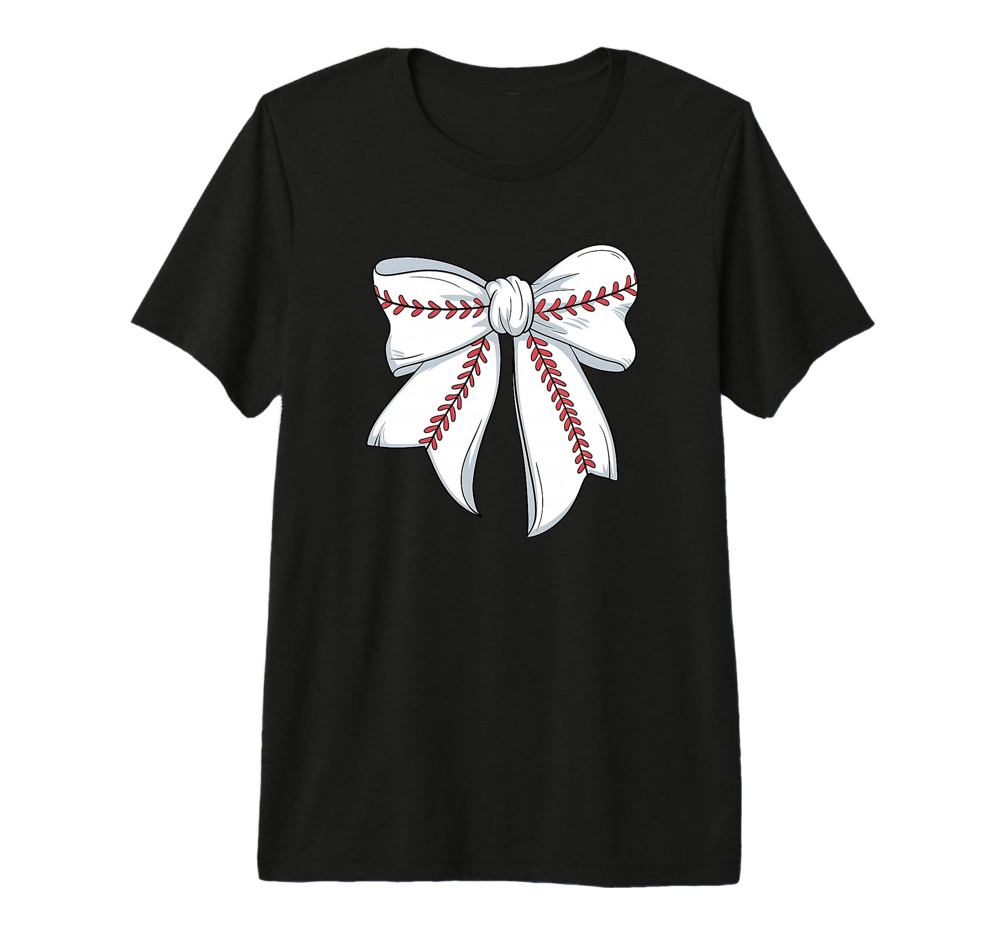 Baseball Coquette Bow Baseball T-Shirt - Casual Everyday Wear Men Women - T-Shirt, Sweatshirt, Hoodie