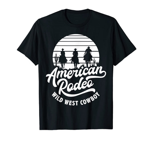 American Rodeo Wild West Cowboy T-Shirt - Casual Everyday Wear for Adults - T-Shirt, Sweatshirt, Hoodie