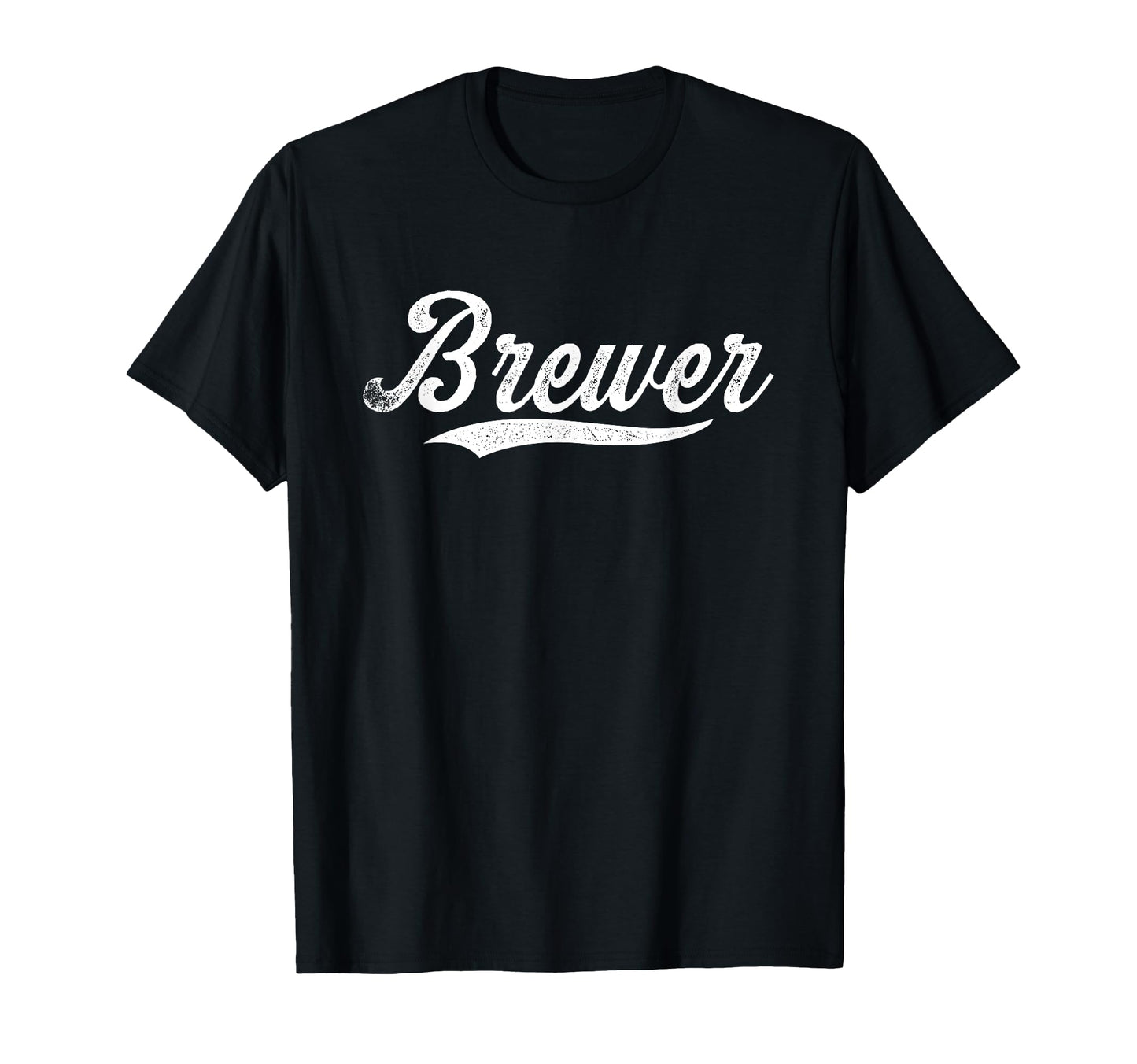 Distressed Script Michael Brewer T-Shirt - Unique Graphic for Adults - T-Shirt, Sweatshirt, Hoodie