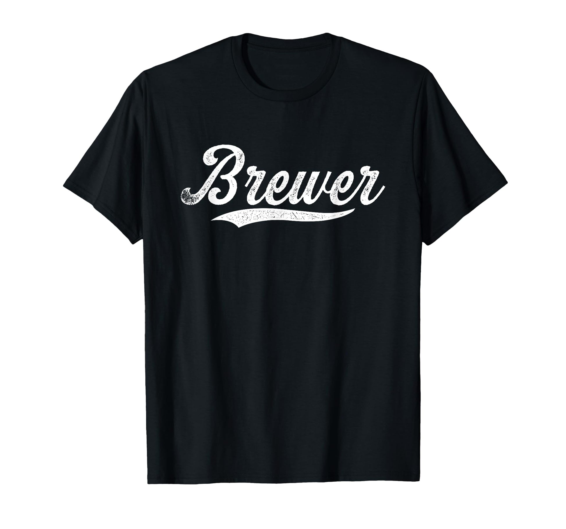 Distressed Script Michael Brewer T-Shirt - Unique Graphic for Adults - T-Shirt, Sweatshirt, Hoodie