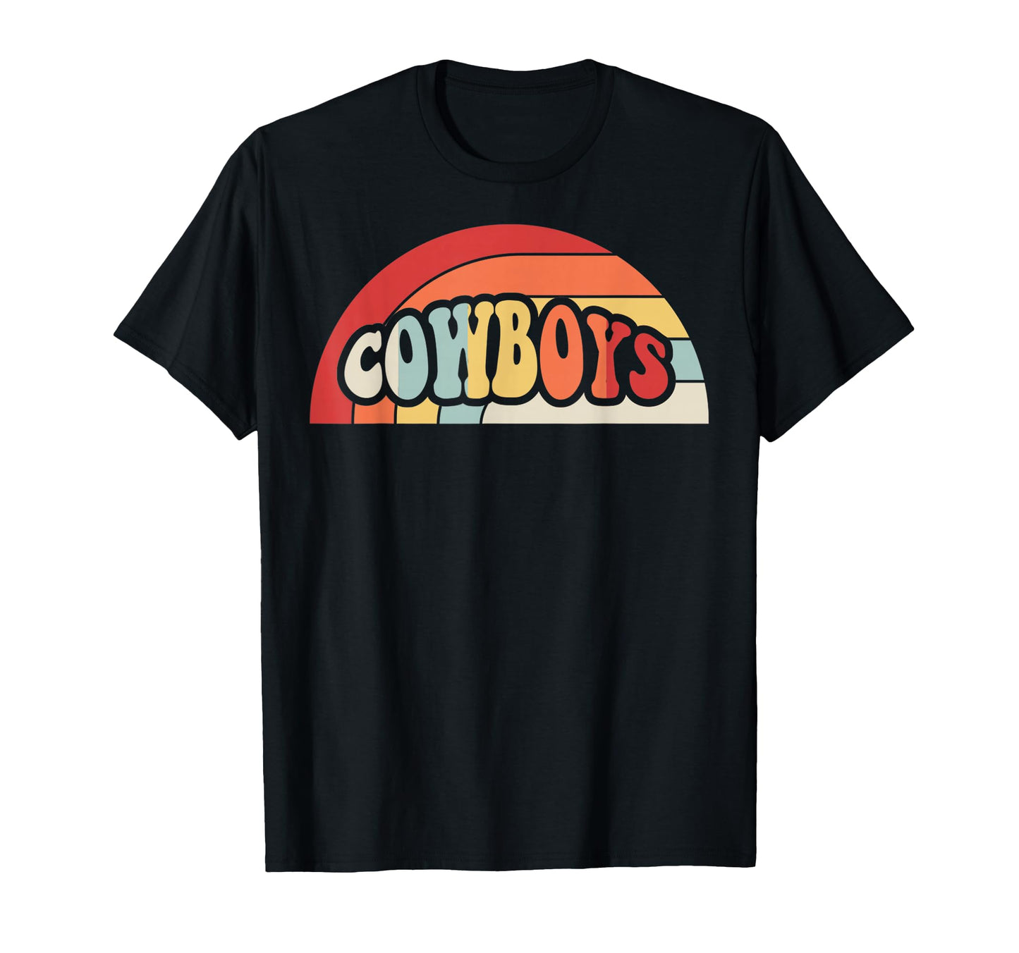 Cowboys Rainbow T-Shirt - Novelty Apparel Unisex - T-Shirt, Sweatshirt, Hoodie