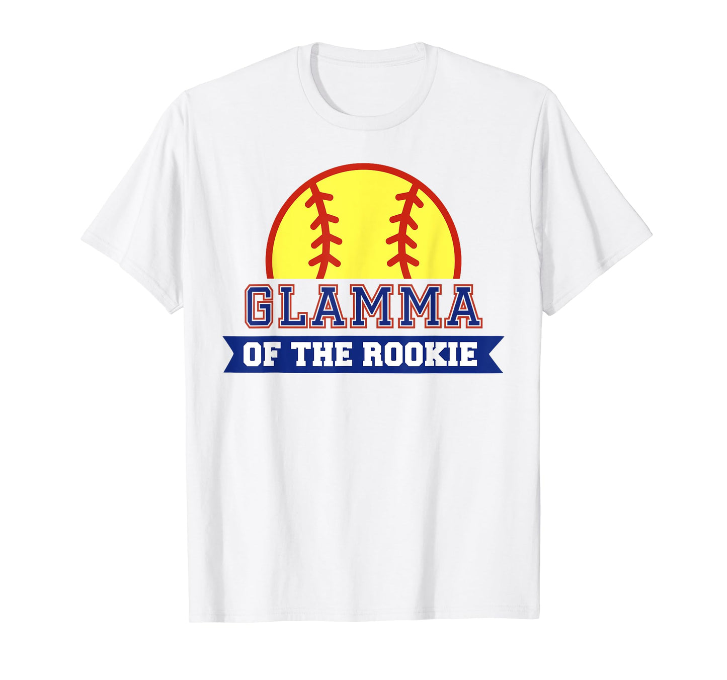 Glamma Rookie 1St Birthday Softball T-Shirt - Minimalist Print for Adults - T-Shirt, Sweatshirt, Hoodie