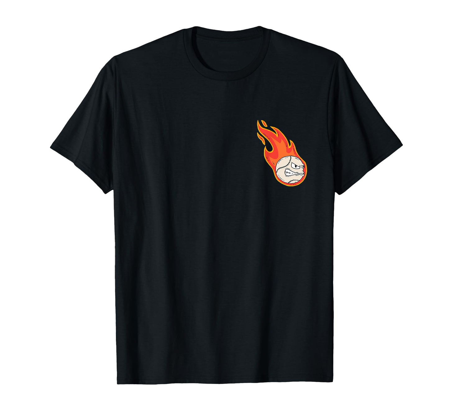 Softball Flame Baseball Softball T-Shirt - Custom Art Print for Adults - T-Shirt, Sweatshirt, Hoodie