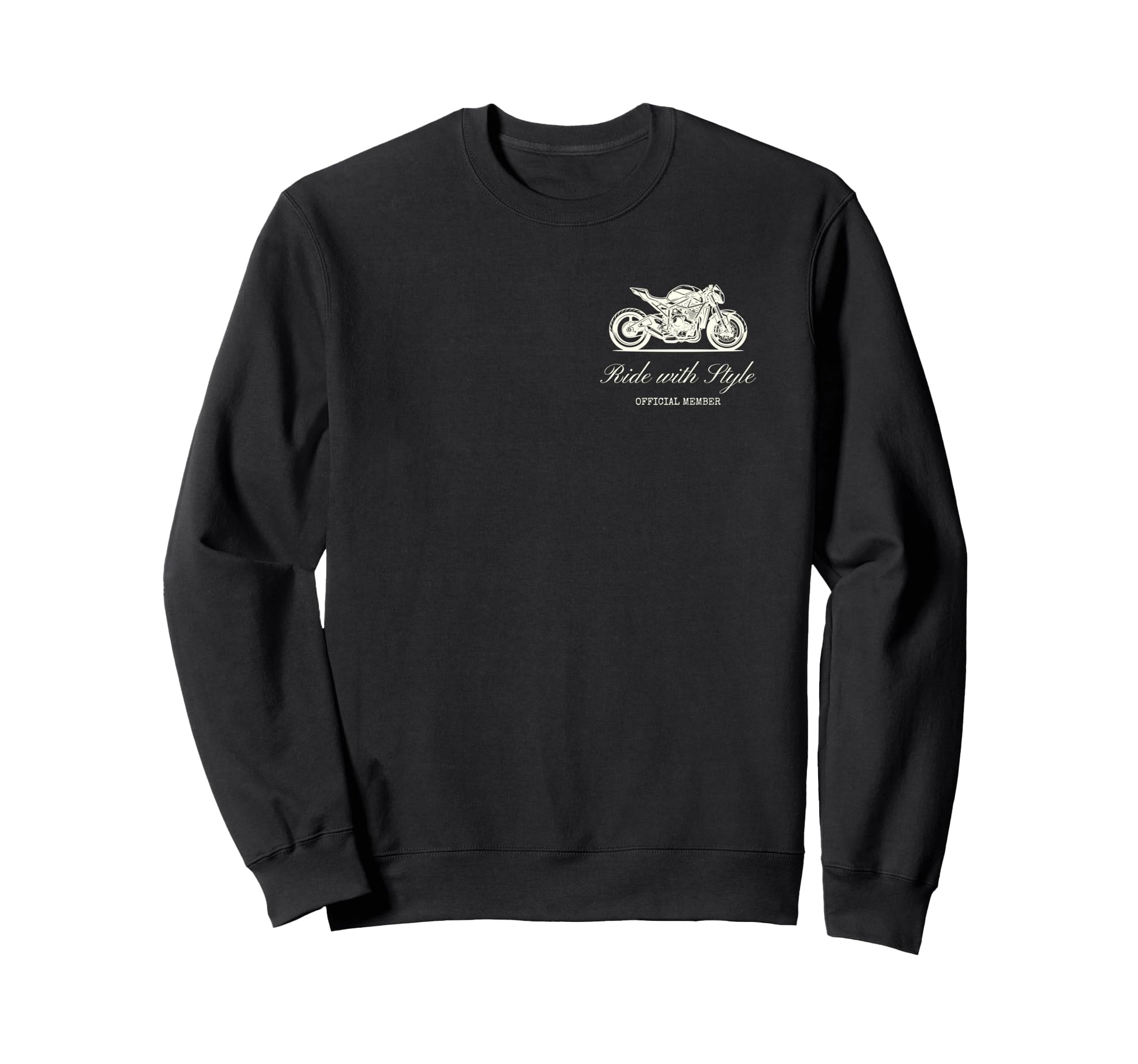 Motorcycle Club Front And Back Sweatshirt - Novelty Apparel for Adults - T-Shirt, Sweatshirt, Hoodie