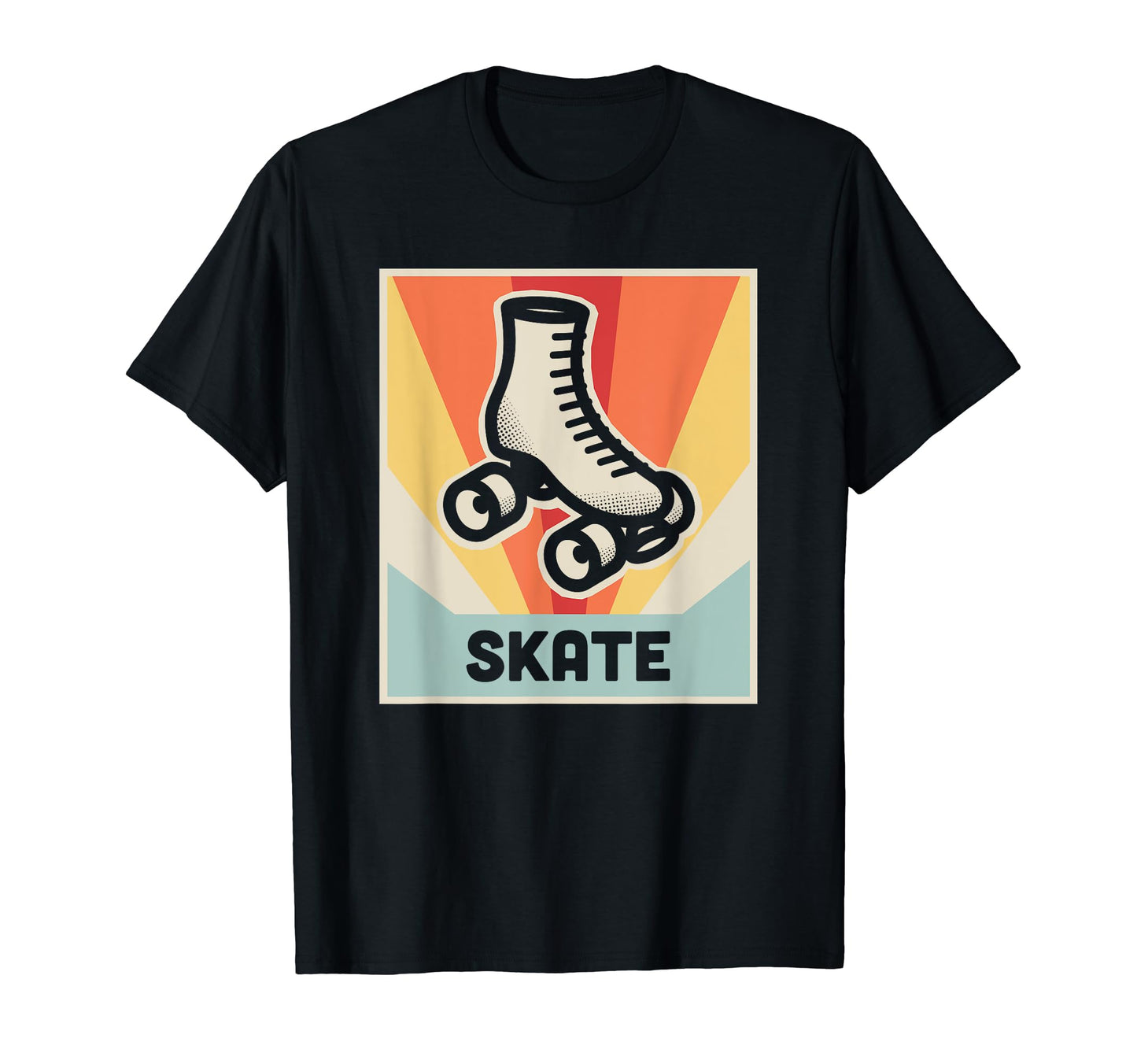 Skate Roller Skating T-Shirt - Custom Art Print Men Women - T-Shirt, Sweatshirt, Hoodie