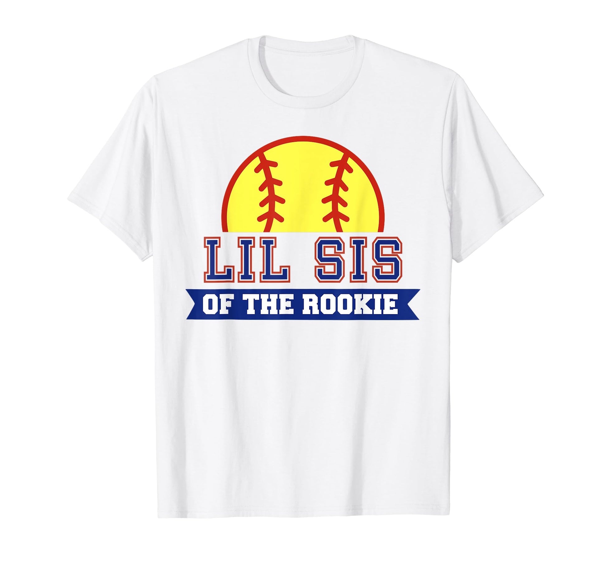 Lil Sis Rookie 1St Birthday Softball T-Shirt - Minimalist Print for Adults - T-Shirt, Sweatshirt, Hoodie