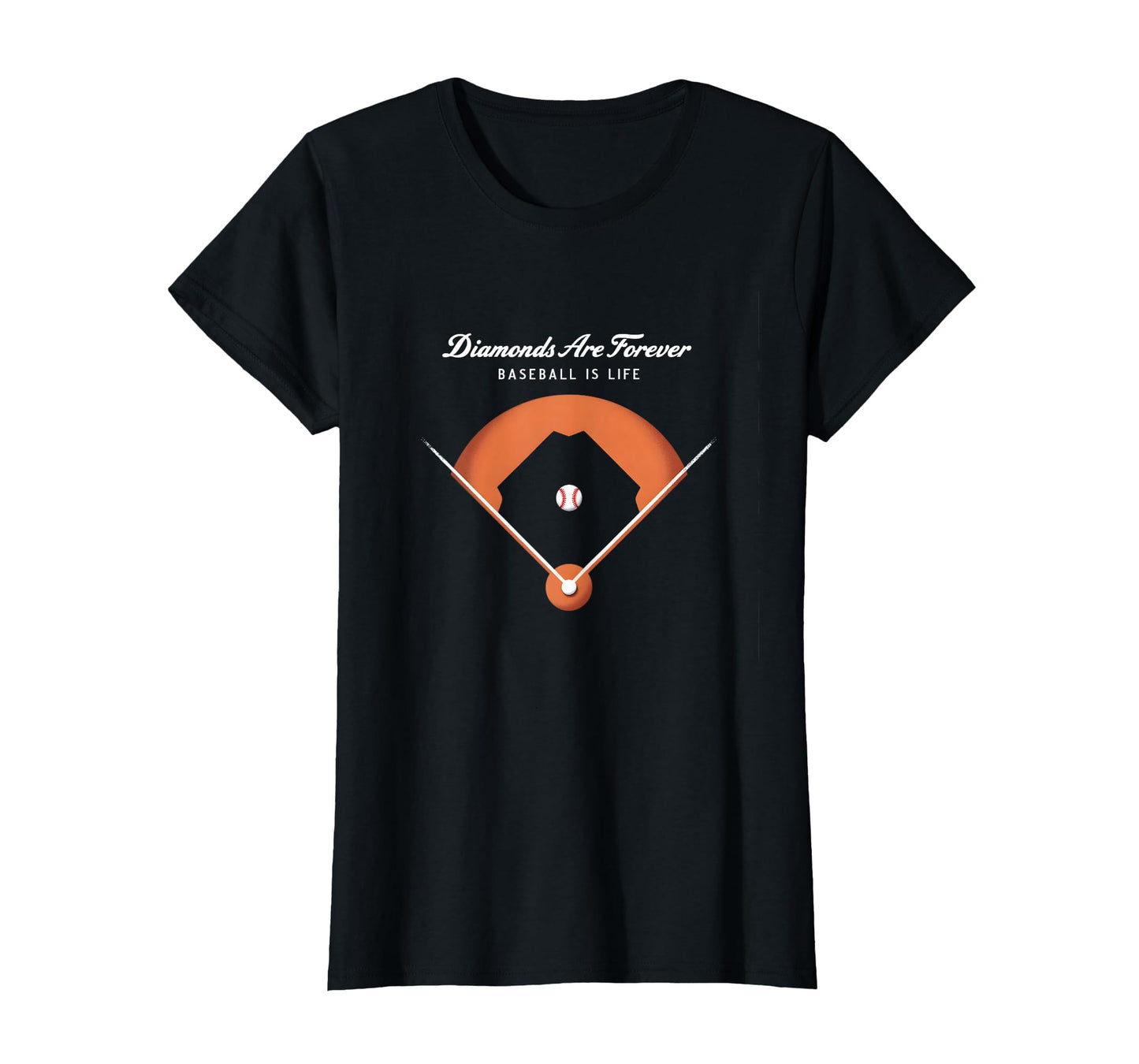Diamonds Are Forever Baseball Is Life T-Shirt - Novelty Apparel Men Women - T-Shirt, Sweatshirt, Hoodie