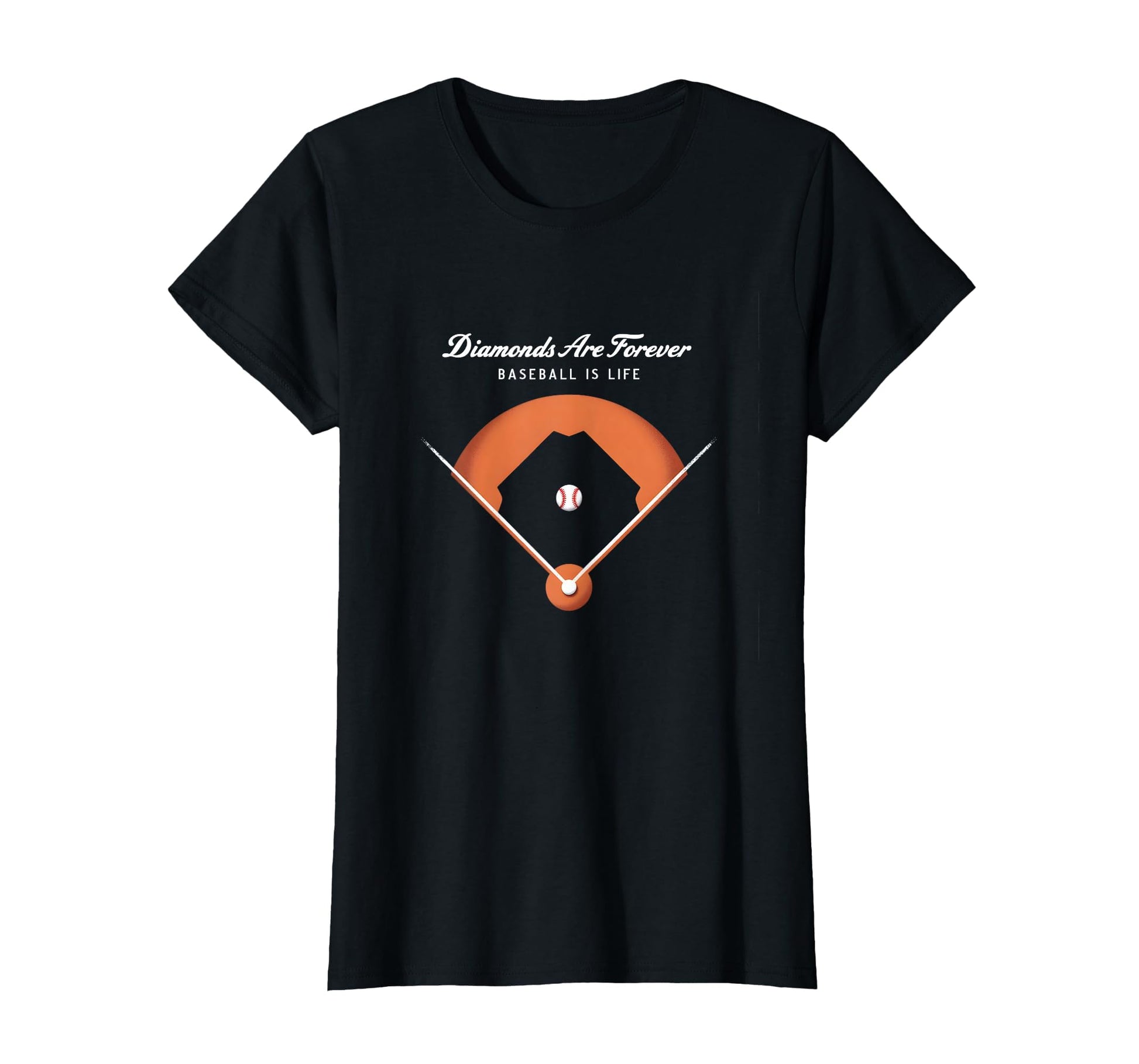 Diamonds Are Forever Baseball Is Life T-Shirt - Novelty Apparel Men Women - T-Shirt, Sweatshirt, Hoodie