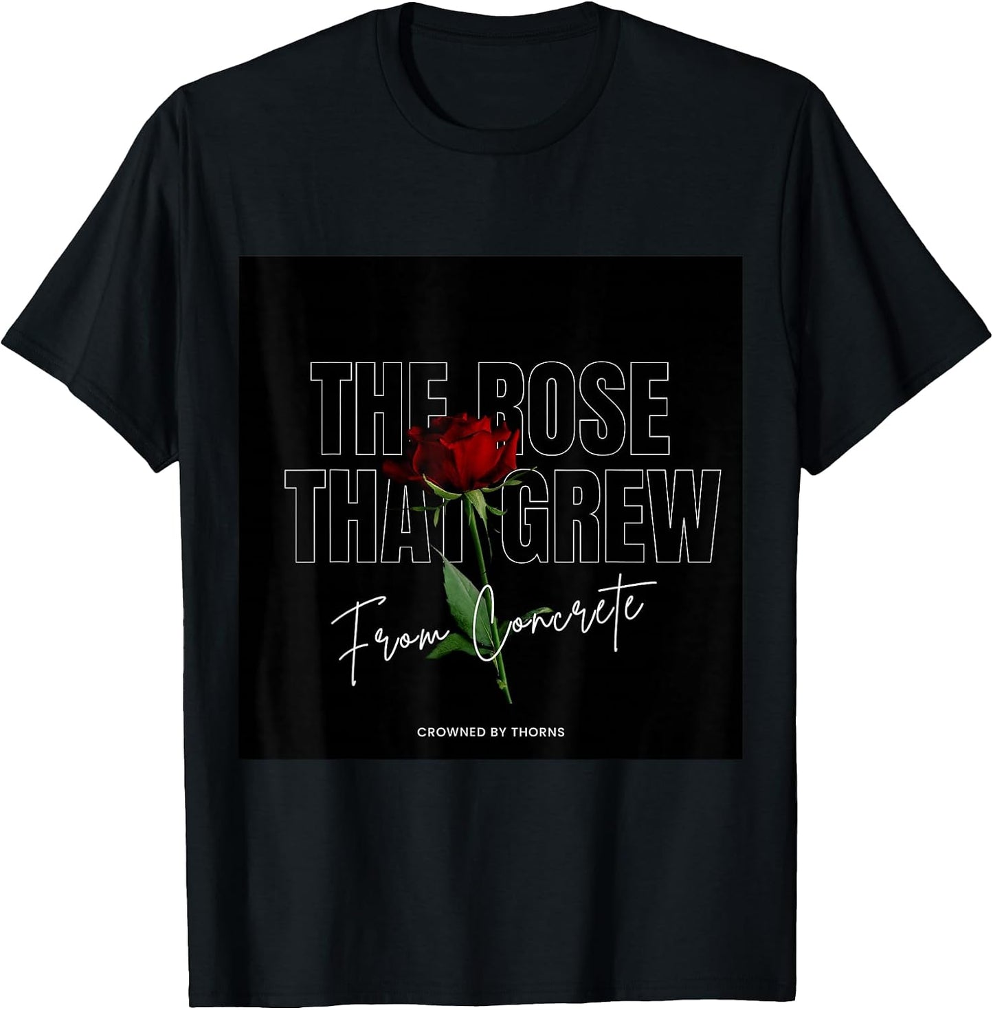 Rose From Concrete Women's Black Small, Short Sleeve, - Adult & Kids T-Shirts, Sweatshirts & Hoodies apparel design preview 1