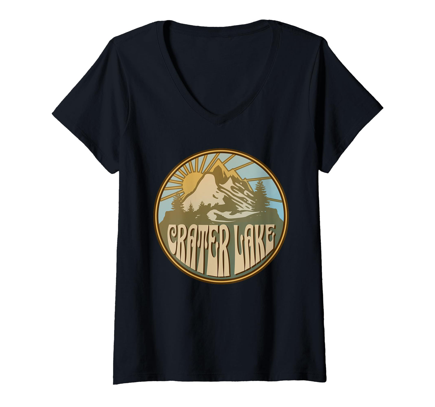 Crater Lake National Park Oregon Sweatshirt - Minimalist Print Men Women - T-Shirt, Sweatshirt, Hoodie