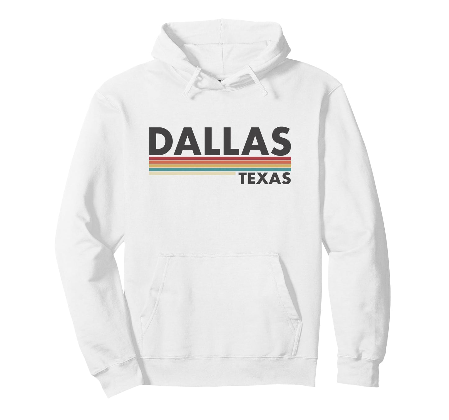 Dallas Texas Stripes Hoodie - Minimalist Print for Adults - T-Shirt, Sweatshirt, Hoodie