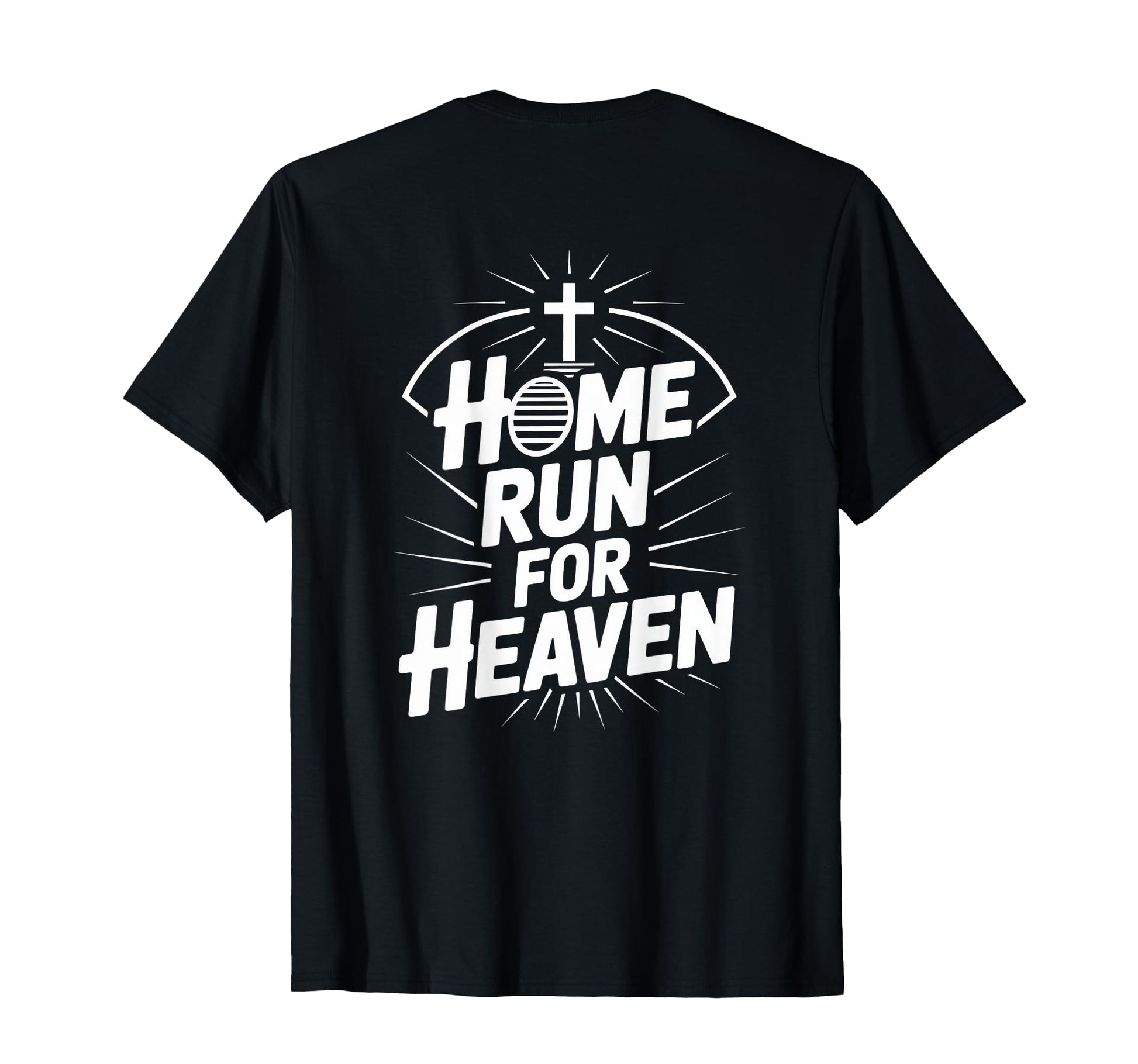 Home Run Heaven Christian Baseball T-Shirt - Minimalist Print Men Women - T-Shirt, Sweatshirt, Hoodie