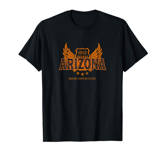 Arizona Az Motorcycle Winged Biker T-Shirt - Aesthetic Graphic Unisex - T-Shirt, Sweatshirt, Hoodie