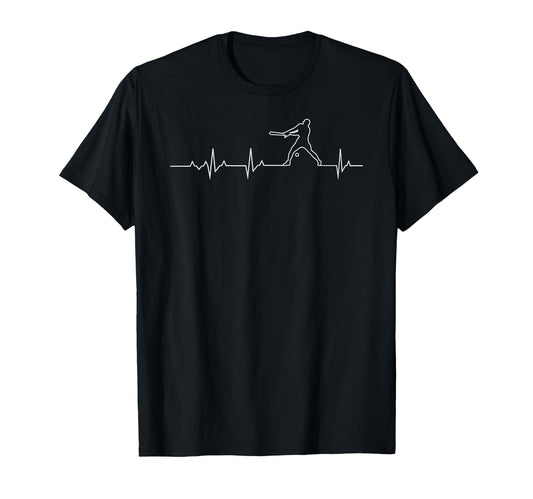 Baseball Heartbeat Baseball Gift T-Shirt - Trendy Graphic Men Women - T-Shirt, Sweatshirt, Hoodie