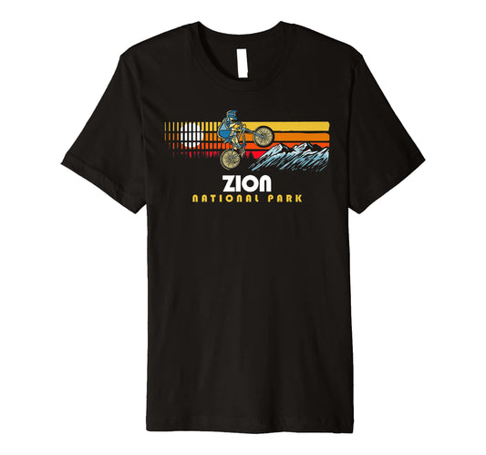 80S Zion National Park Mountain Biker T-Shirt - Streetwear Style Men Women - T-Shirt, Sweatshirt, Hoodie