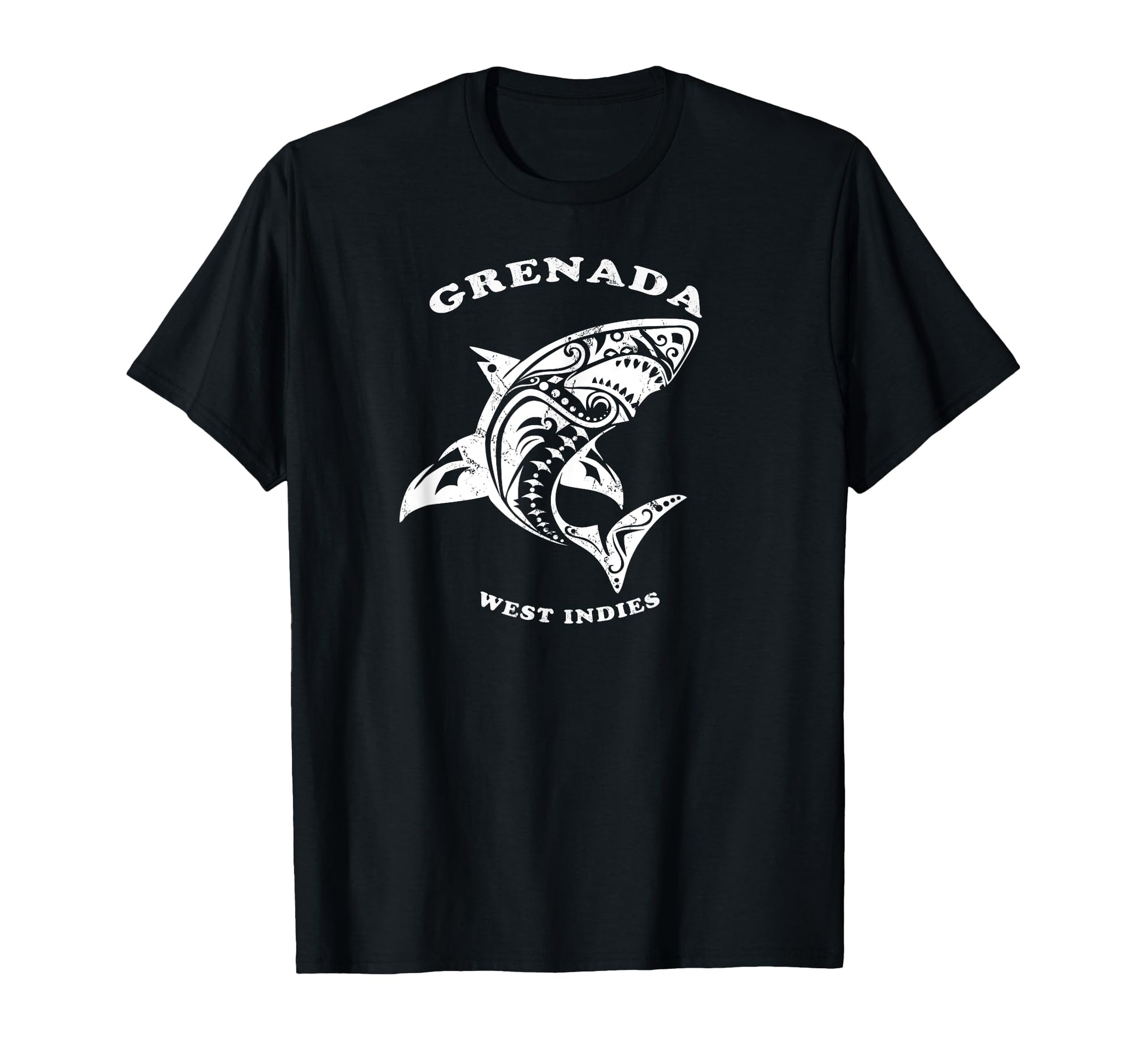 Grenada West Indies Tribal Shark T-Shirt - Novelty Apparel Men Women - T-Shirt, Sweatshirt, Hoodie