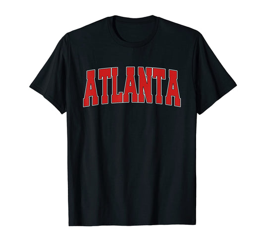 Atlanta Ga Georgia Varsity Usa T-Shirt - Casual Everyday Wear for Adults - T-Shirt, Sweatshirt, Hoodie