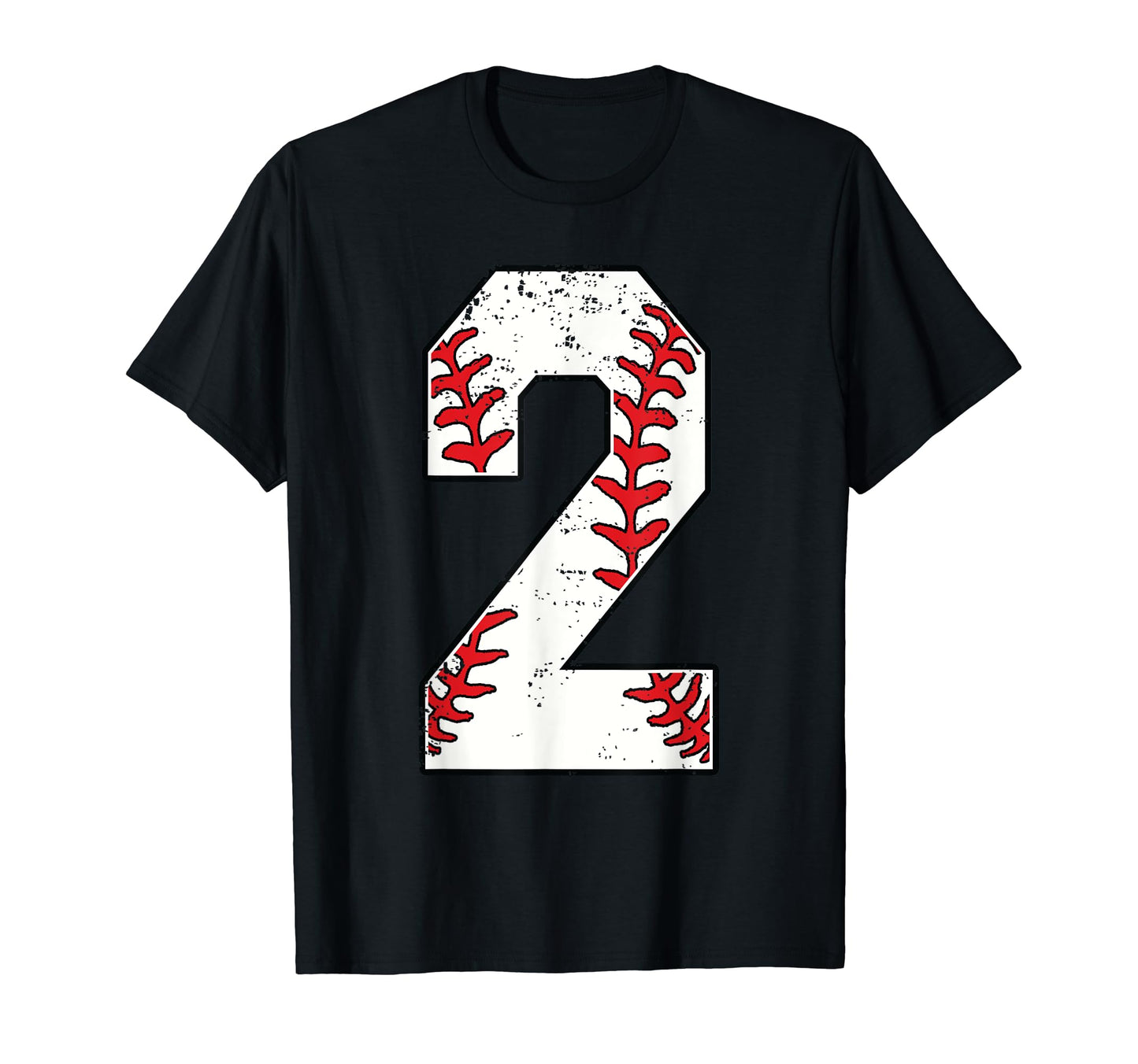 Number 2 Baseball 2 Jersey Number T-Shirt - Custom Art Print Men Women - T-Shirt, Sweatshirt, Hoodie