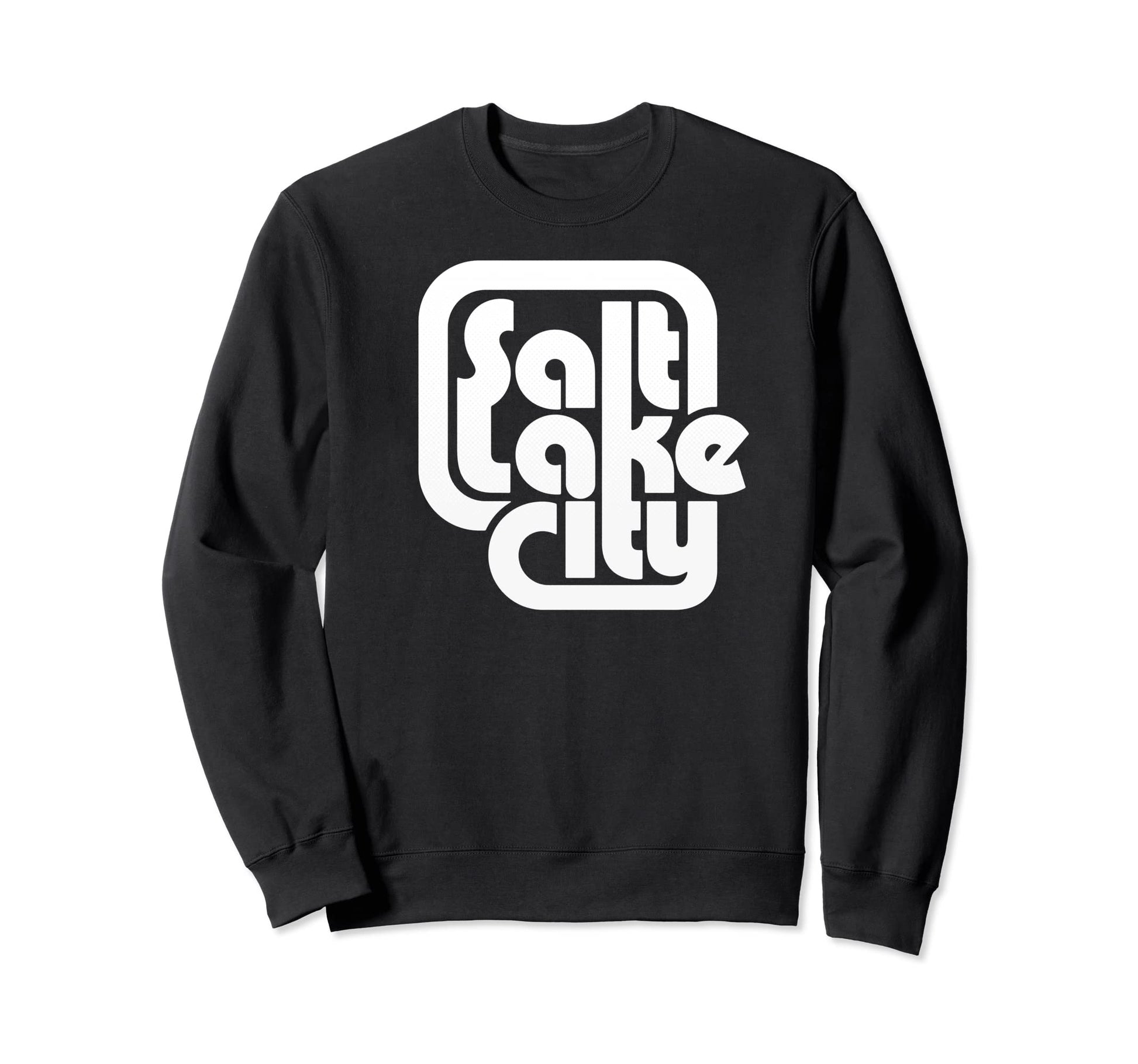 Salt Lake City Thick Typography Block Sweatshirt - Graphic Print Men Women - T-Shirt, Sweatshirt, Hoodie