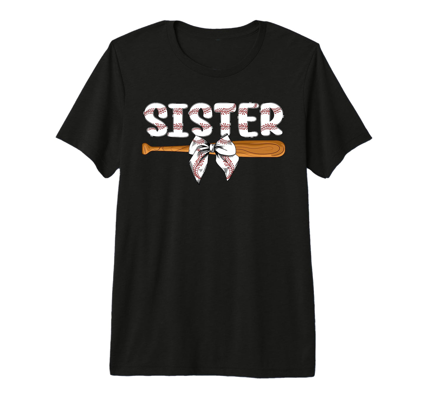 Baseball Sister Proud Sister Baseball T-Shirt - Custom Art Print Unisex - T-Shirt, Sweatshirt, Hoodie